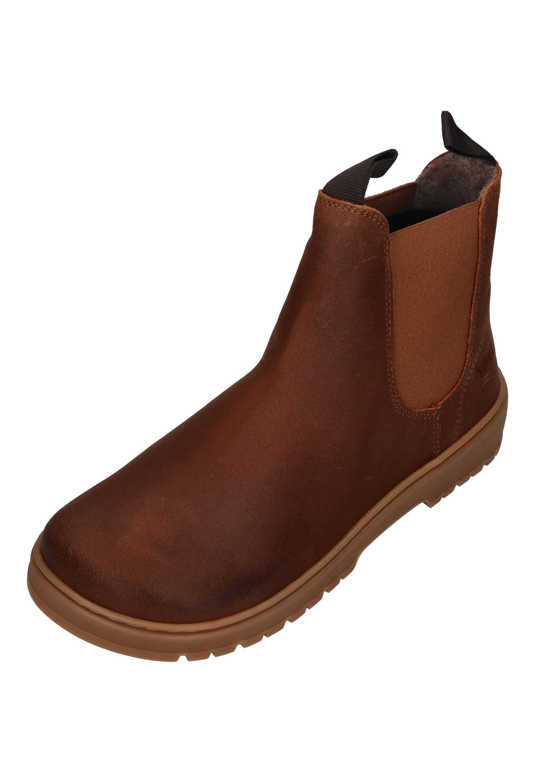 KOEL GAVIEN SUEDE FELT Barfußschuh Cognac
