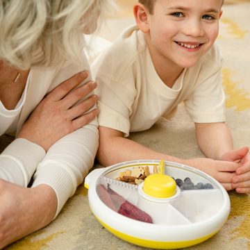 GoBeKids Lunchbox "Large Snackspinner", drehbare Lunchbox mit dem Buzzer