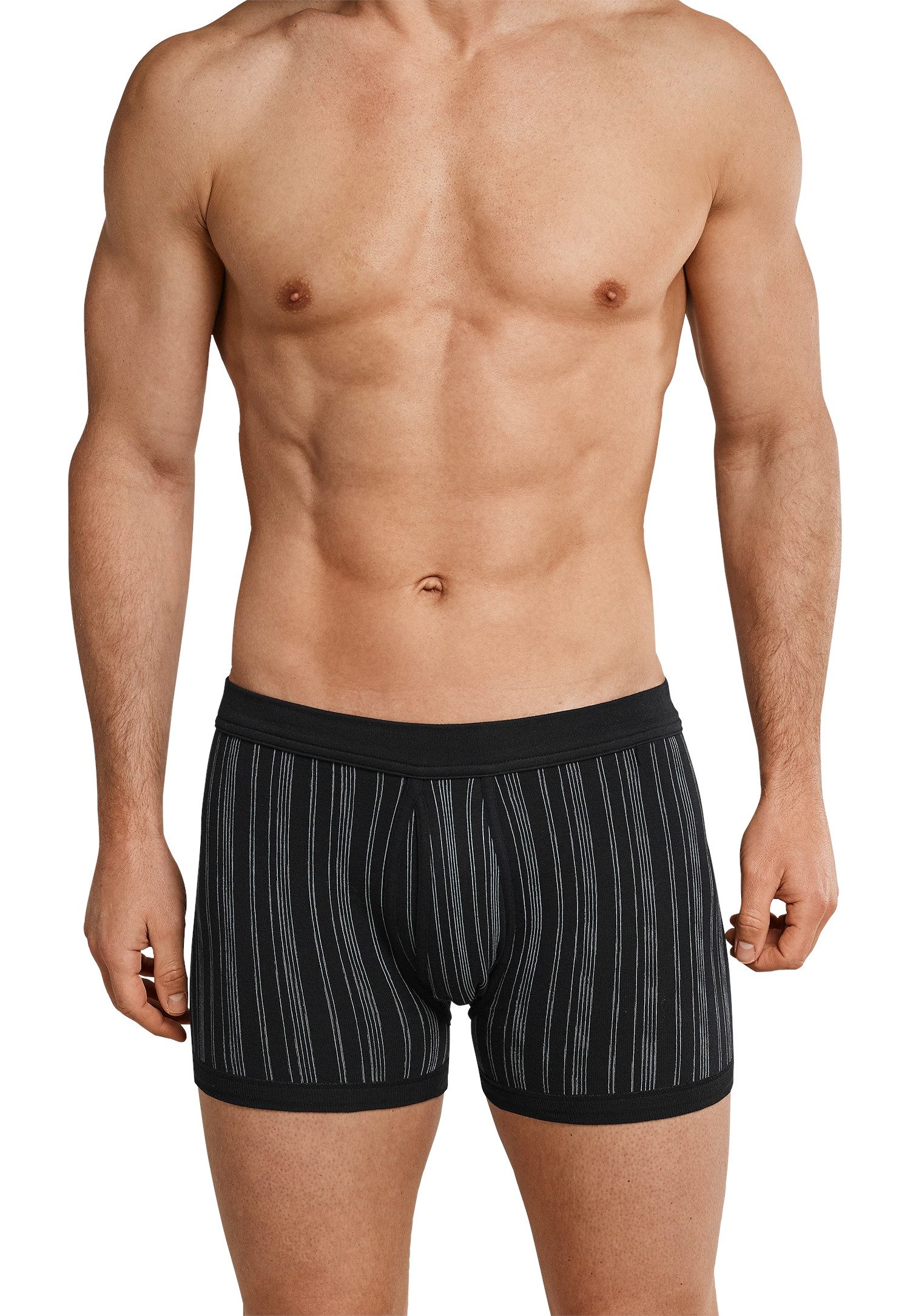 Schiesser Boxershorts Original Classics (2er Pack) mit Eingriff, gestreift