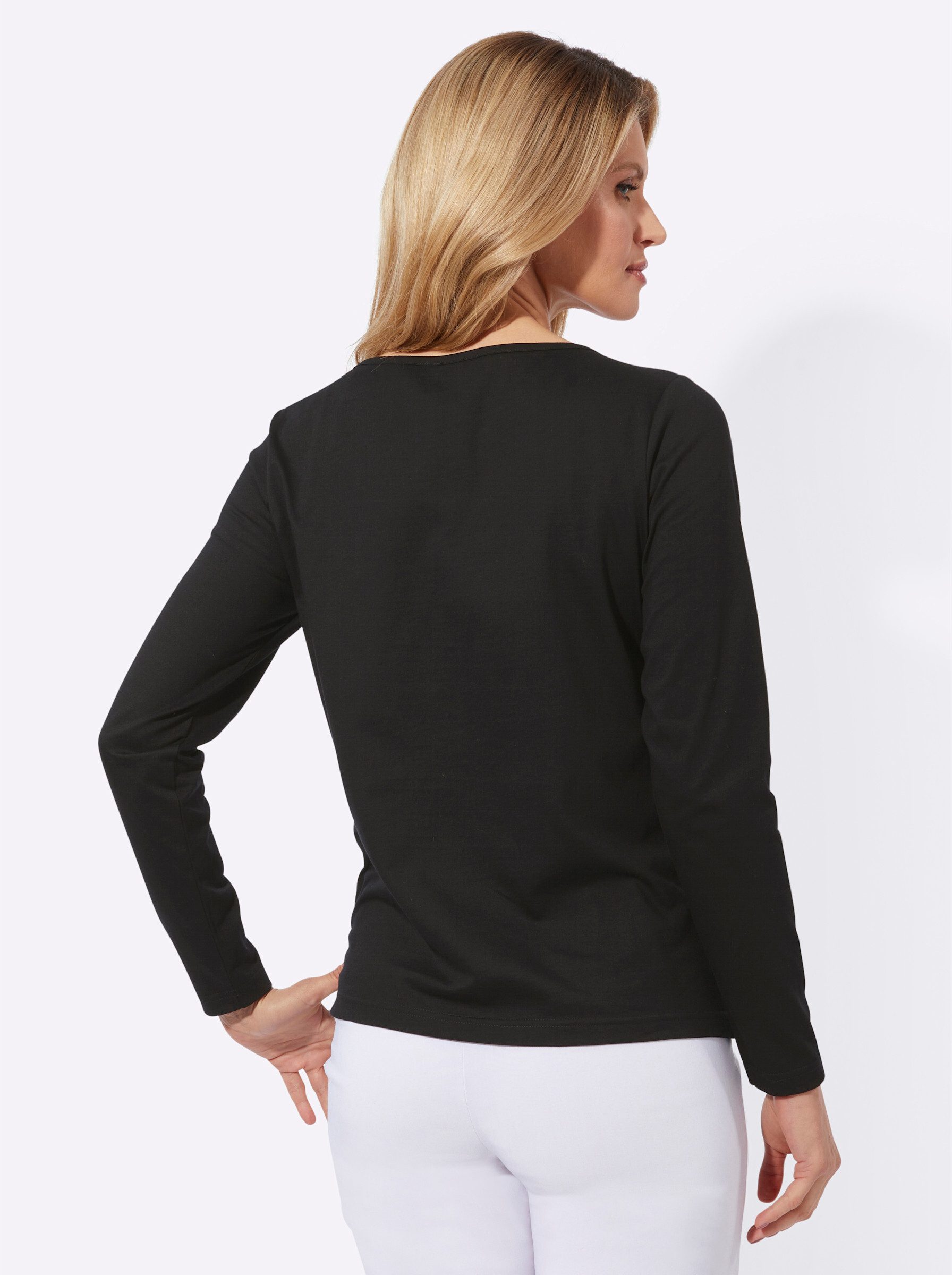 Sieh an! T-Shirt Langarmshirt . günstig online kaufen