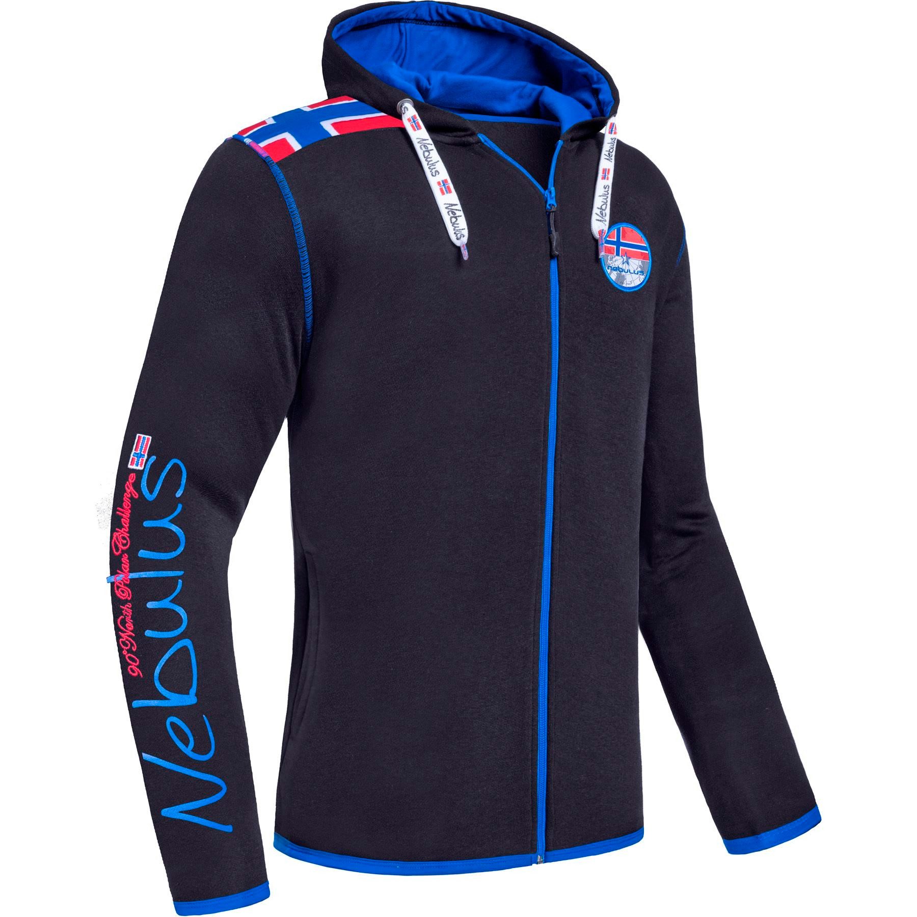Sweatjacke TURIOL, P6530 - Herren, schwarz-kobalt, M