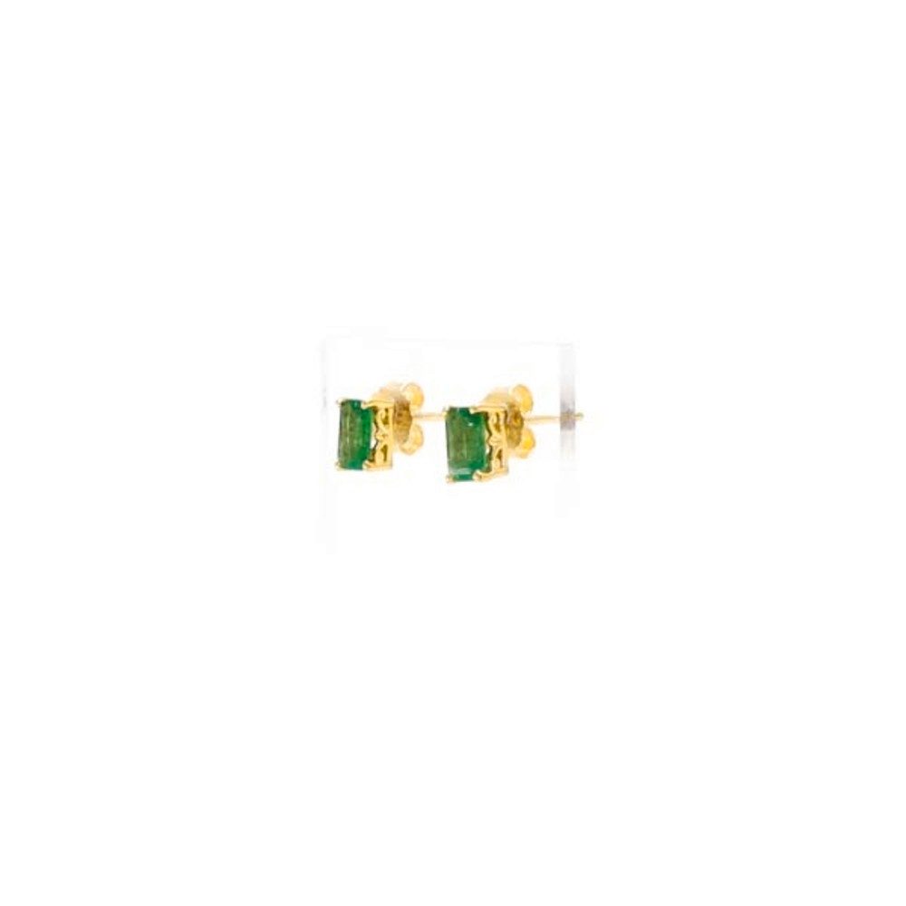 Cavill Ohrring-Set Sambia Smaragd Ohrringe 1,04 ct vergoldet 925 Silber Grün (2-tlg) – Bild 4 von 5