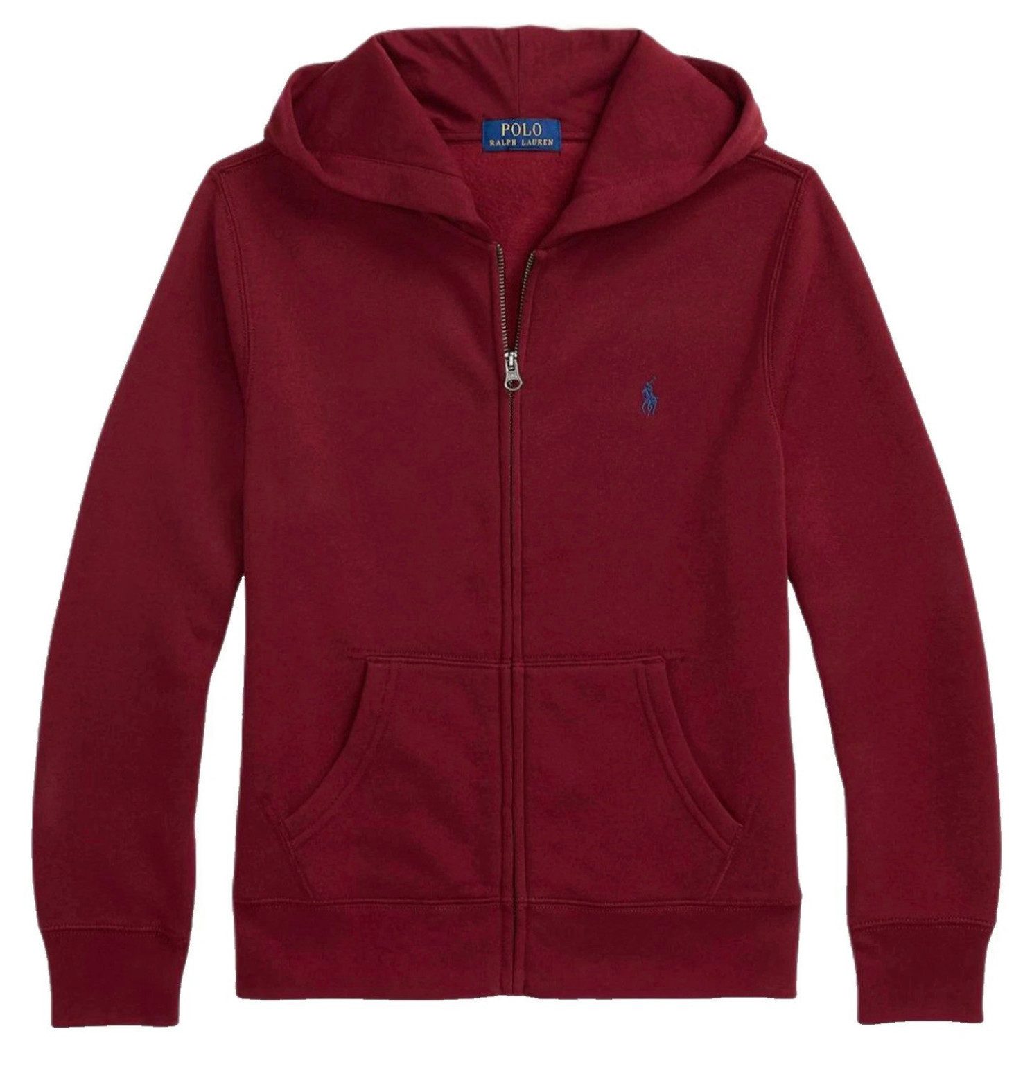 Polo Ralph Lauren Kapuzensweatjacke Sweatjacke Fleece Innenfutter Hooded Sweatshirt Sofort authentifizierbar durch QR-Code über das Ralph Lauren System
