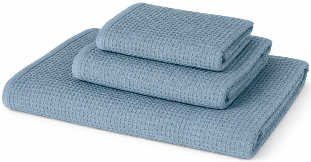 Egeria Handtuch LIVA, Waffelpiqué (2-St), 50x100 cm, Waffelpiqué Struktur
