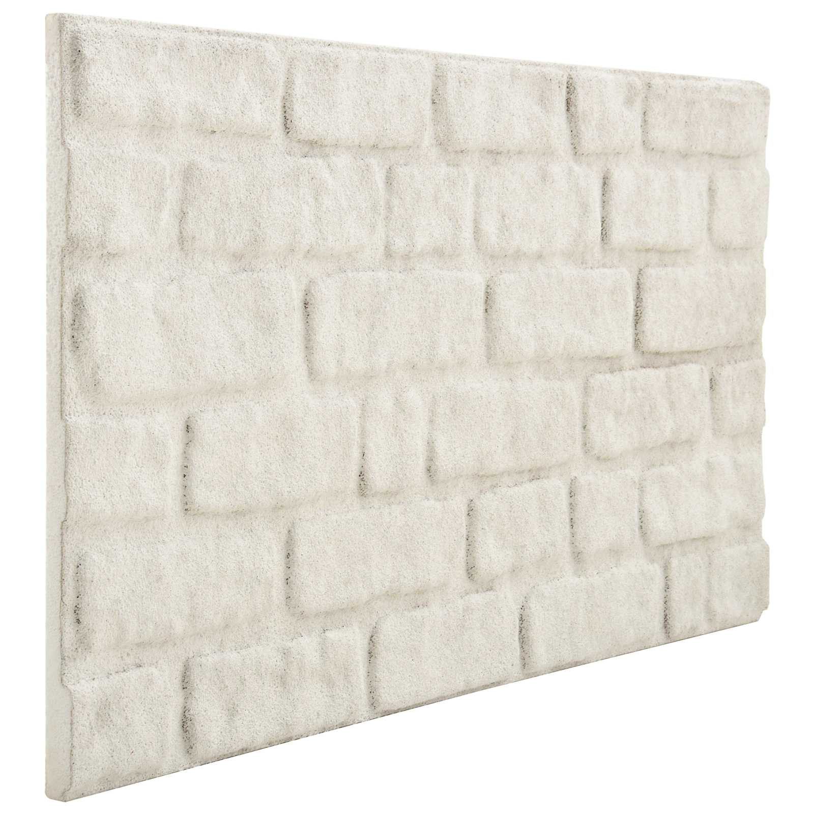 vidaXL Wandpaneel Wandpaneele 10 stk. 100 x 50 cm Weiß EPS-Schaum, (10-tlg)