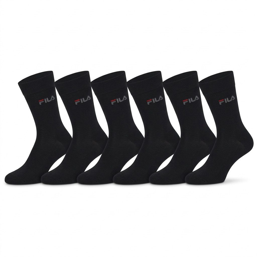 Fila Socken UNISEX LIFESTYLE PLAIN SOCKS (6 Paar) mit eingestrickem Logo