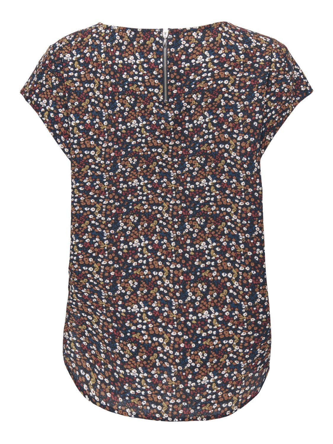 in Braun 4234 Blusenshirt ONLVIC ONLY Kurzarm (1-tlg) Bluse Print