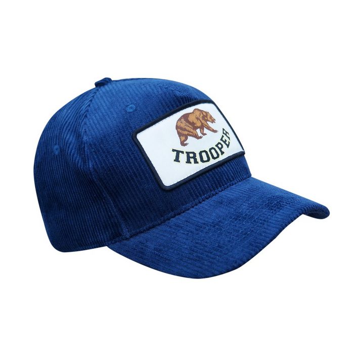 Chiccheria Brand Baseball Cap Trooper Blau aus 100% Cord