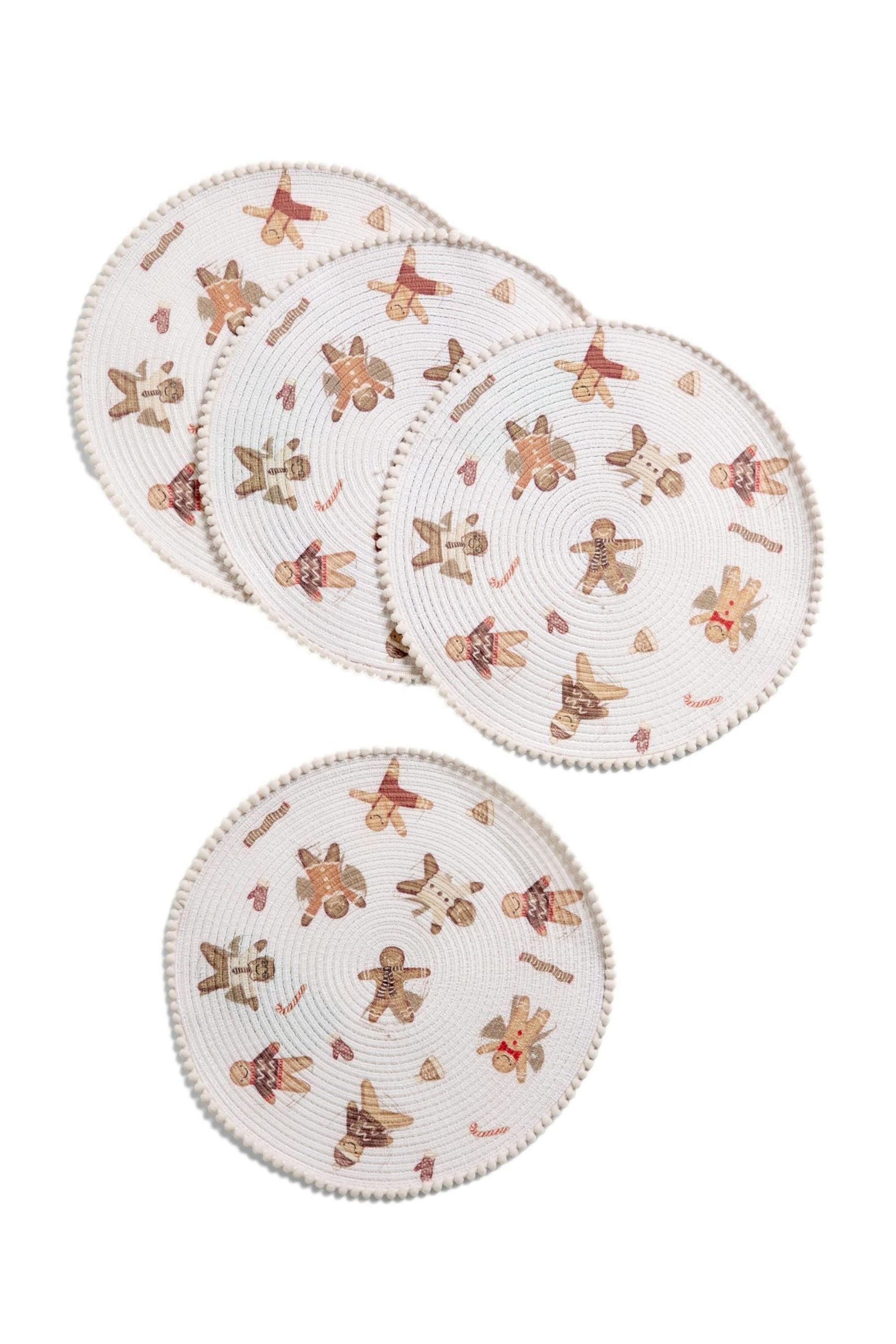 Next Platzset Platzset mit Lebkuchen-Print und Bommeln, 4er-Set, (1-St) günstig online kaufen