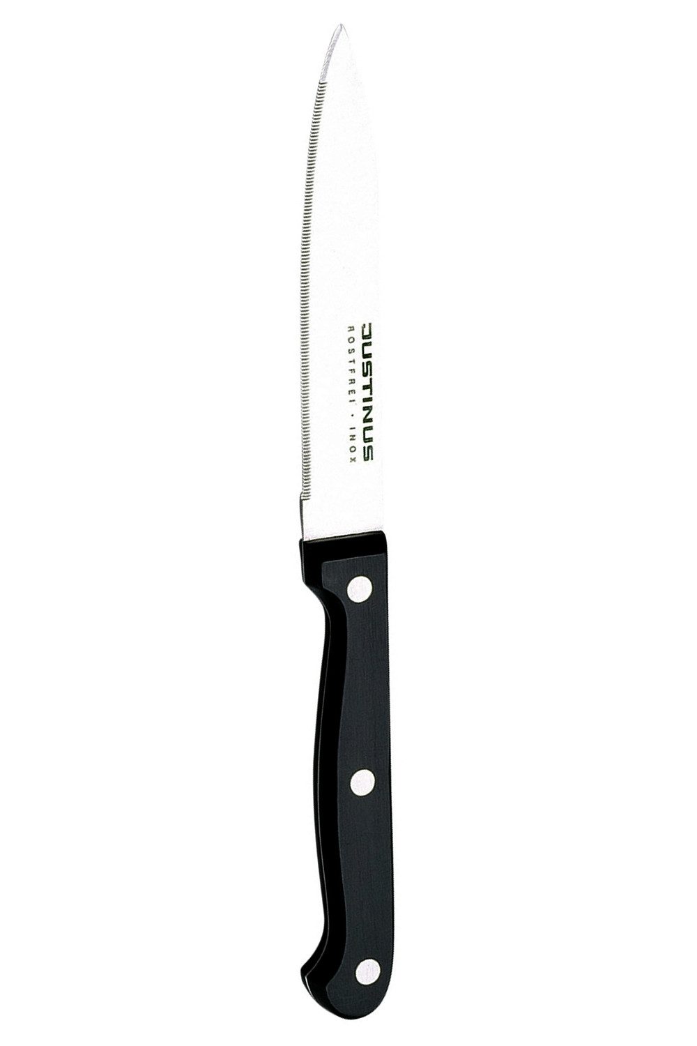 Justinus Tomatenmesser KÜCHENCHEF, L 21 cm, Edelstahl, Griff aus Bakelit, Spülmaschinengeeignet