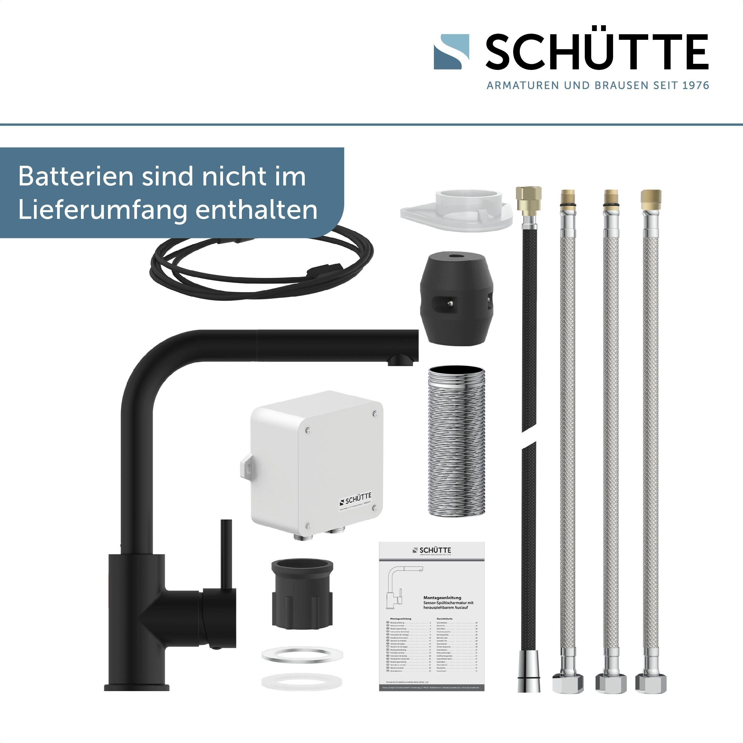 Schütte Spültischarmatur VITAL (1-St) Infrarottechnologie/Cold-Start-Fkt./360° schwenkbar /Eco-Click-Fkt.