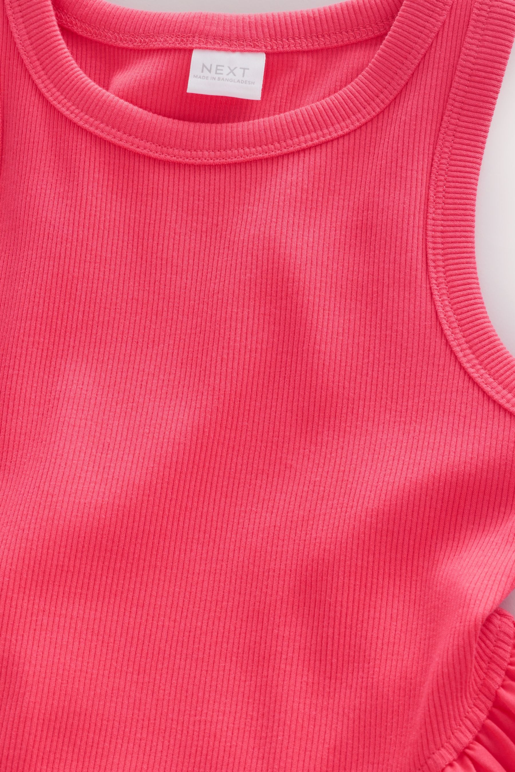 Next Jerseykleid Ärmelloses Kleid aus Jersey-Stoff-Mix (1-tlg)