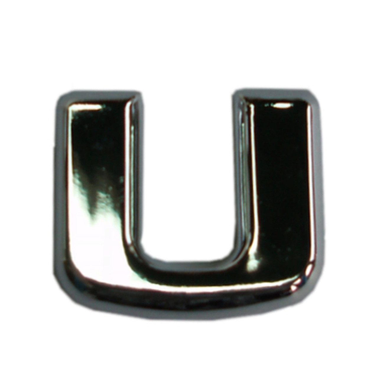 Hermann Schütz Aufkleber Hermann Schütz 3D-Relief-Chrome-Buchstabe U