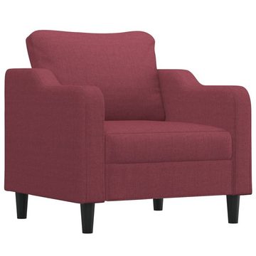 vidaXL Sofa Sessel Weinrot 60 cm Stoff