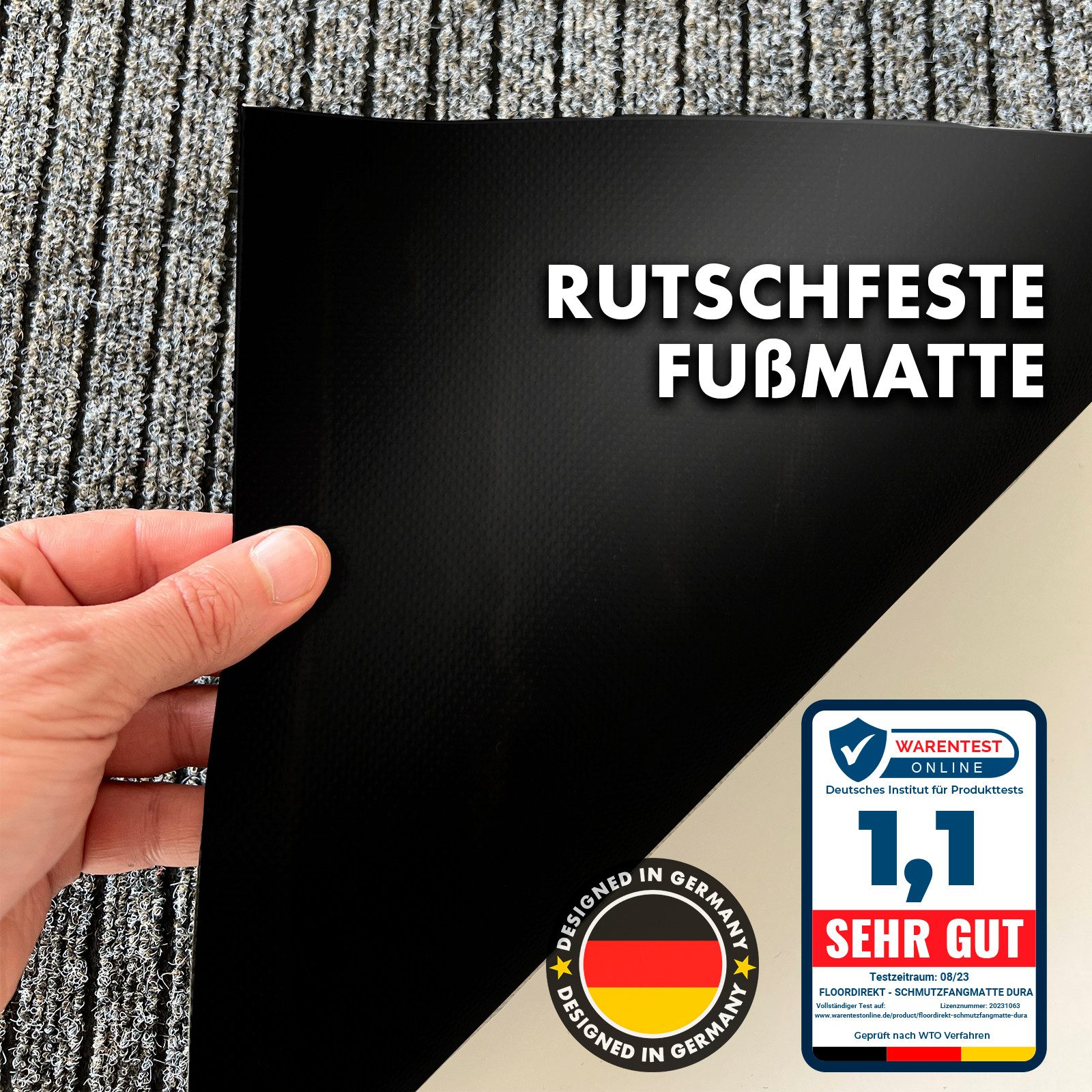 Karat Fußmatte Dura, Schmutzfangmatte mit Rutschfester günstig online kaufen