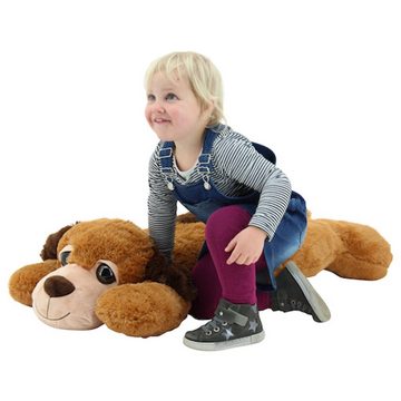 Sweety-Toys Kuscheltier Sweety Toys 10196 Hund BENJI Plüschhund Kuschelhund liegend XXL Kuscheltier Riesen Teddy BRAUN 100 cm