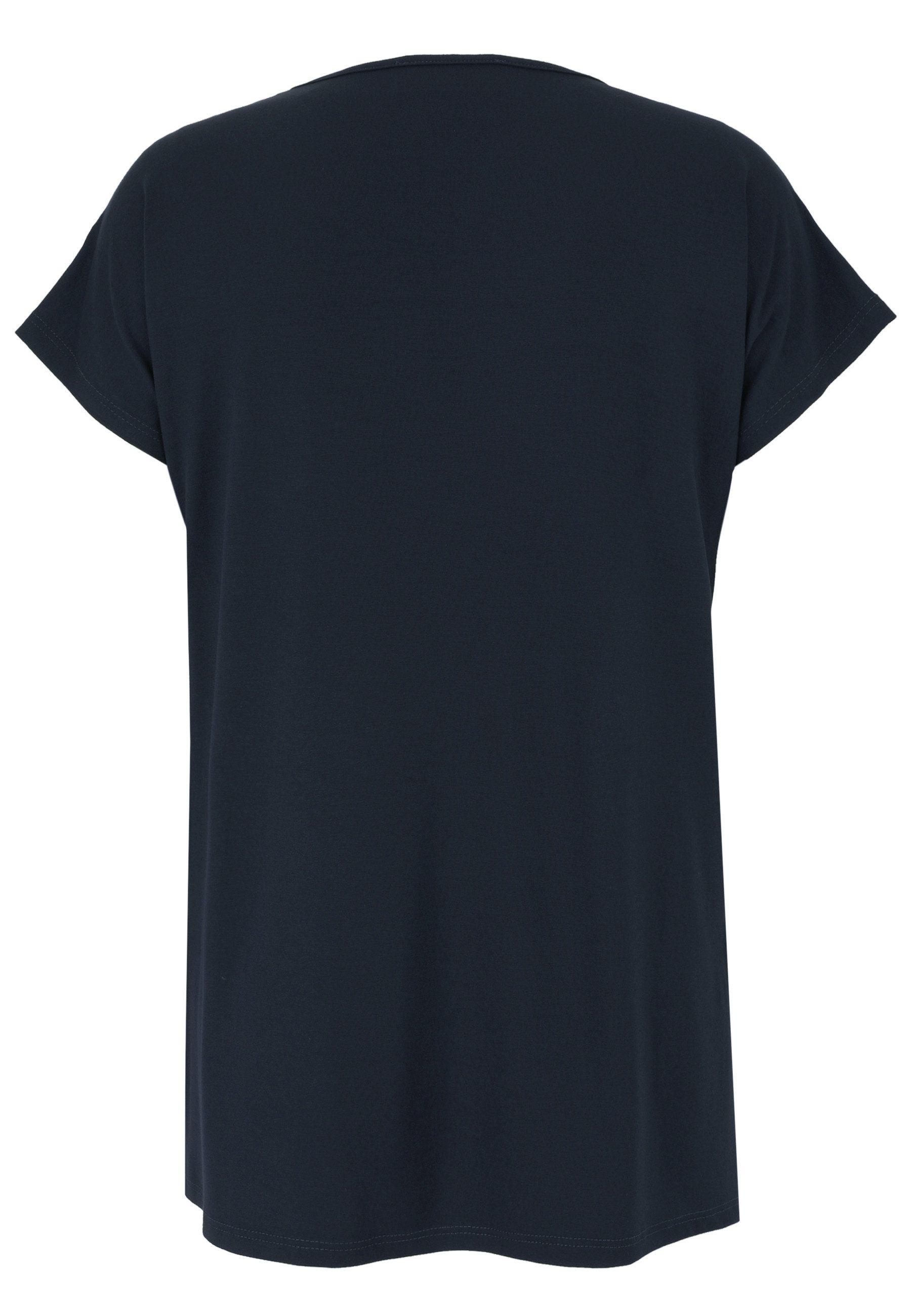 Doris Streich T-Shirt mit Kontrasteinsatz