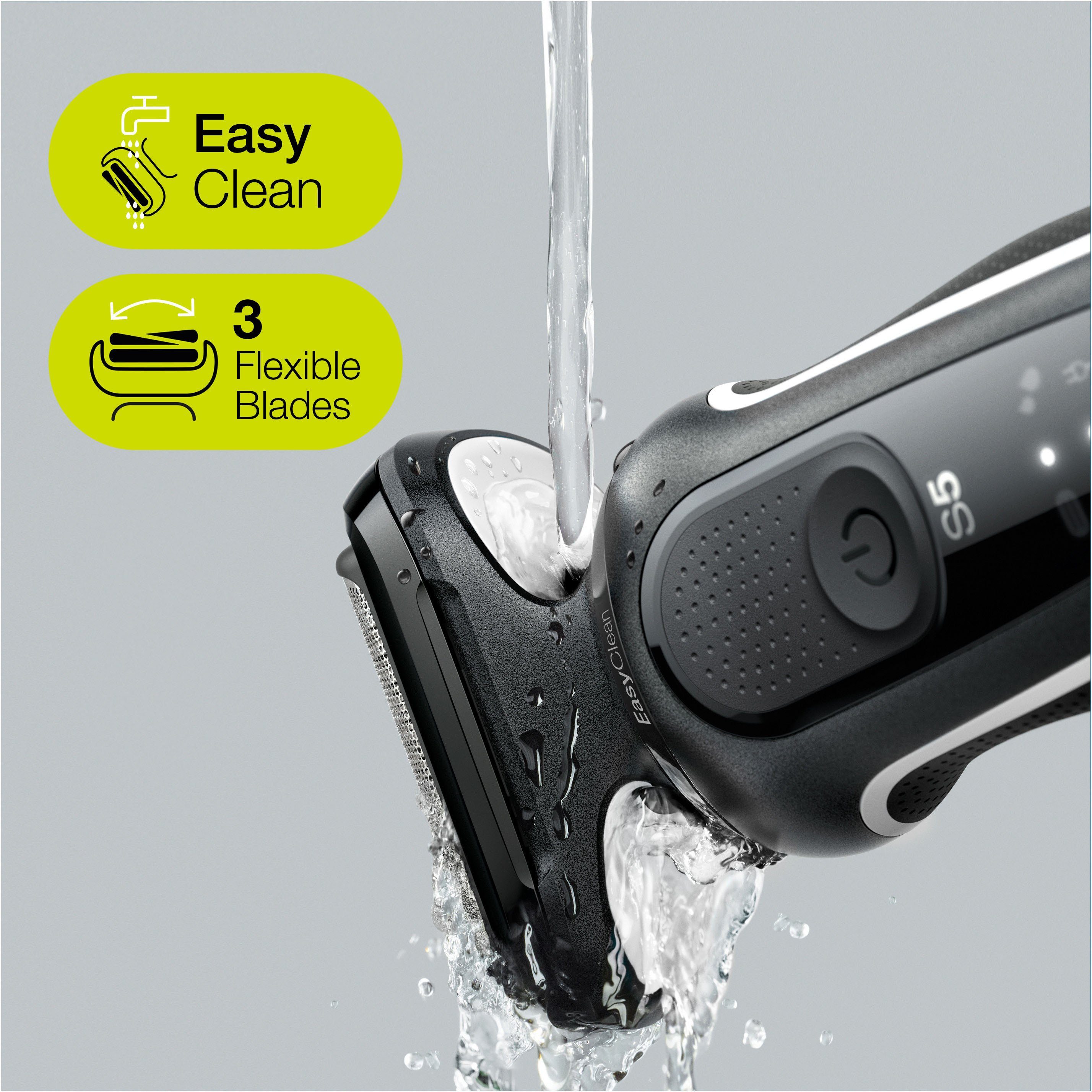 Braun Series Aufsätze: 5 Elektrorasierer EasyClean, 51-W1600s, Wet&Dry 2,