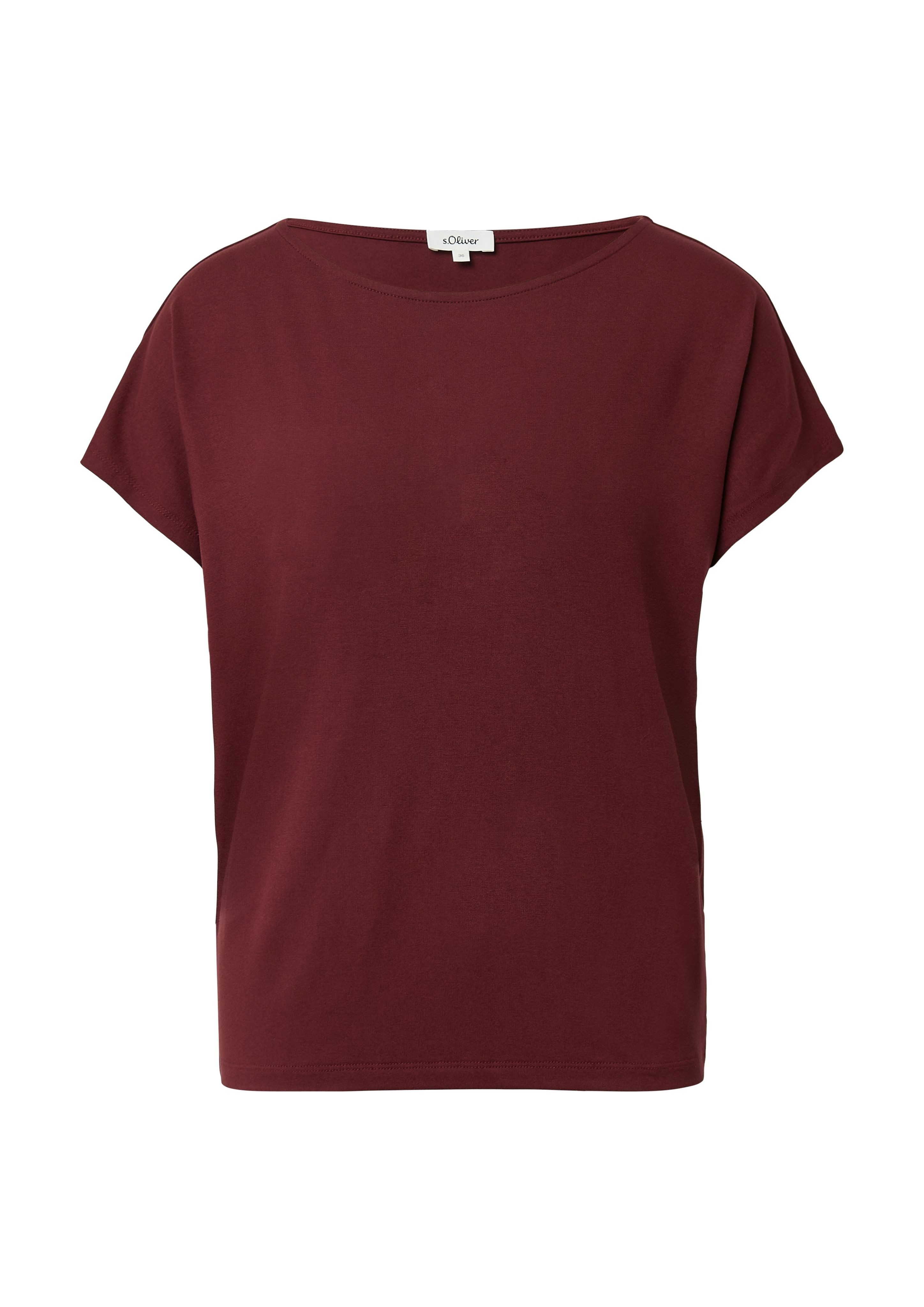 s.Oliver T-Shirt mit Markenlabel günstig online kaufen