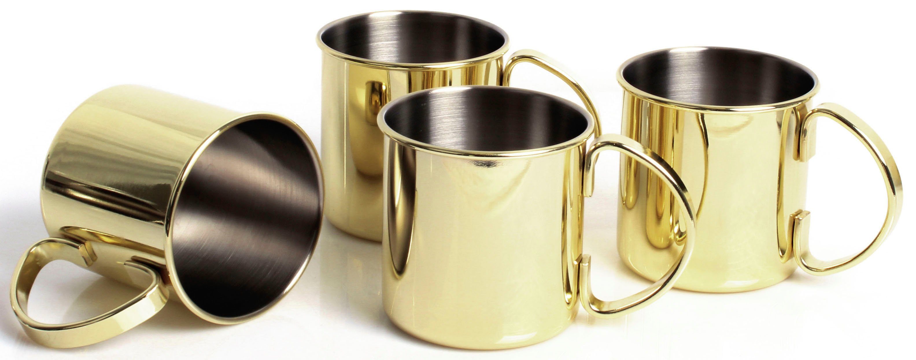 ECHTWERK Стекло-Set, Edelstahl, Outdoor Becher, Camping Tassen, Geschenkset, bruchsicher, 480 ml