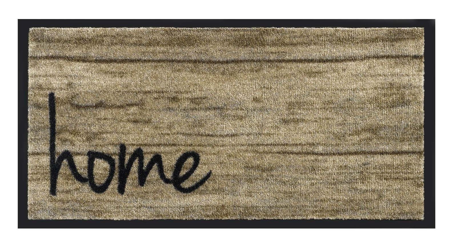Fußmatte MD Entree Emotion XS Eingangsmatte - Teppichmatte - Küchenteppich, MD Entree, rechteckig, Höhe: 8 mm, bei 30° waschbar, anti-rutsch, 40 x 80 cm, Home Wood, braun