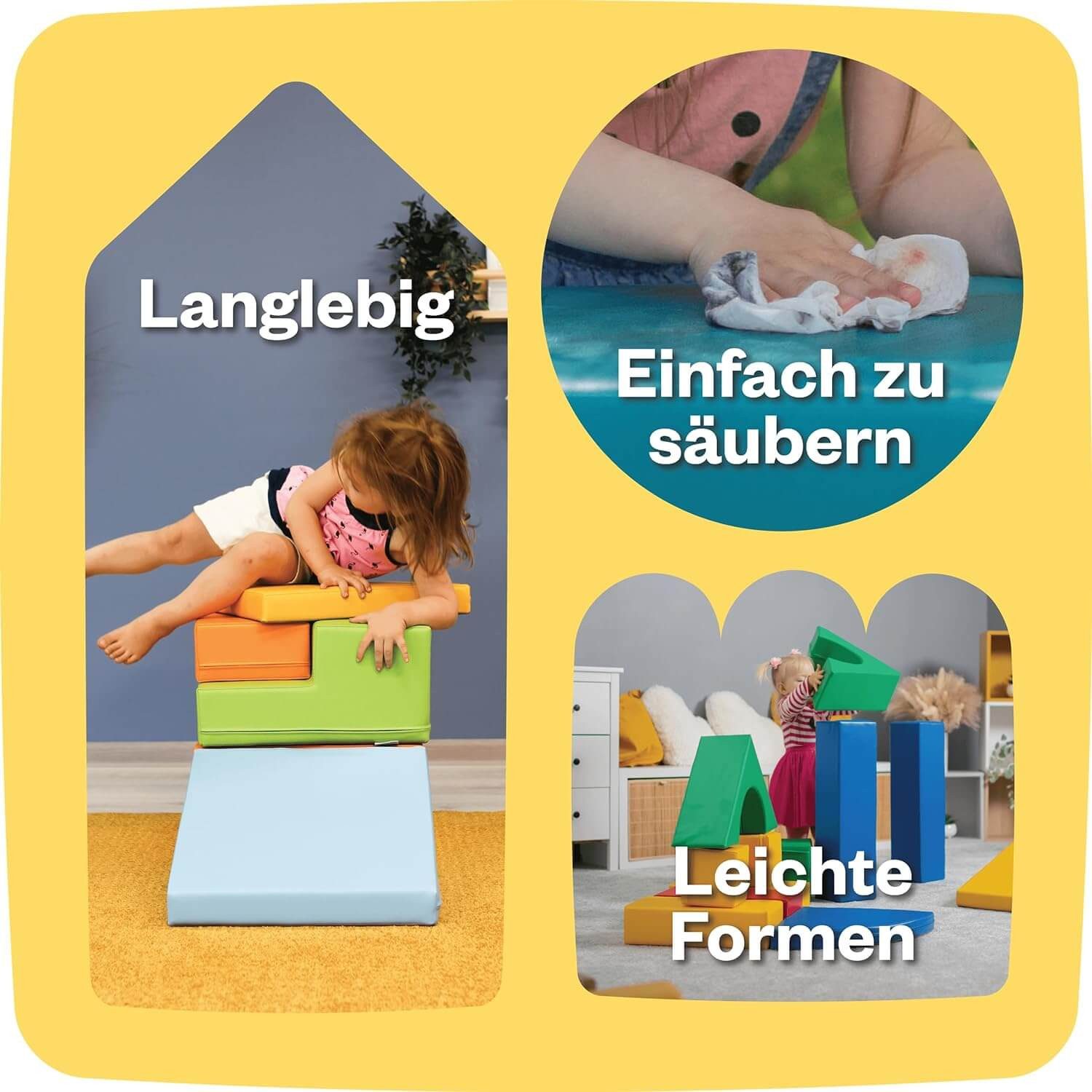 IGLUSoftplay IGLU SET 28 Explorer - verschiedenen Farben - Schaumstoffbaustein SET Spielbauklötze, (Set), Produktursprung: Lettland, Altersempfehlung: 1–2 Jahre,5 kg / 3