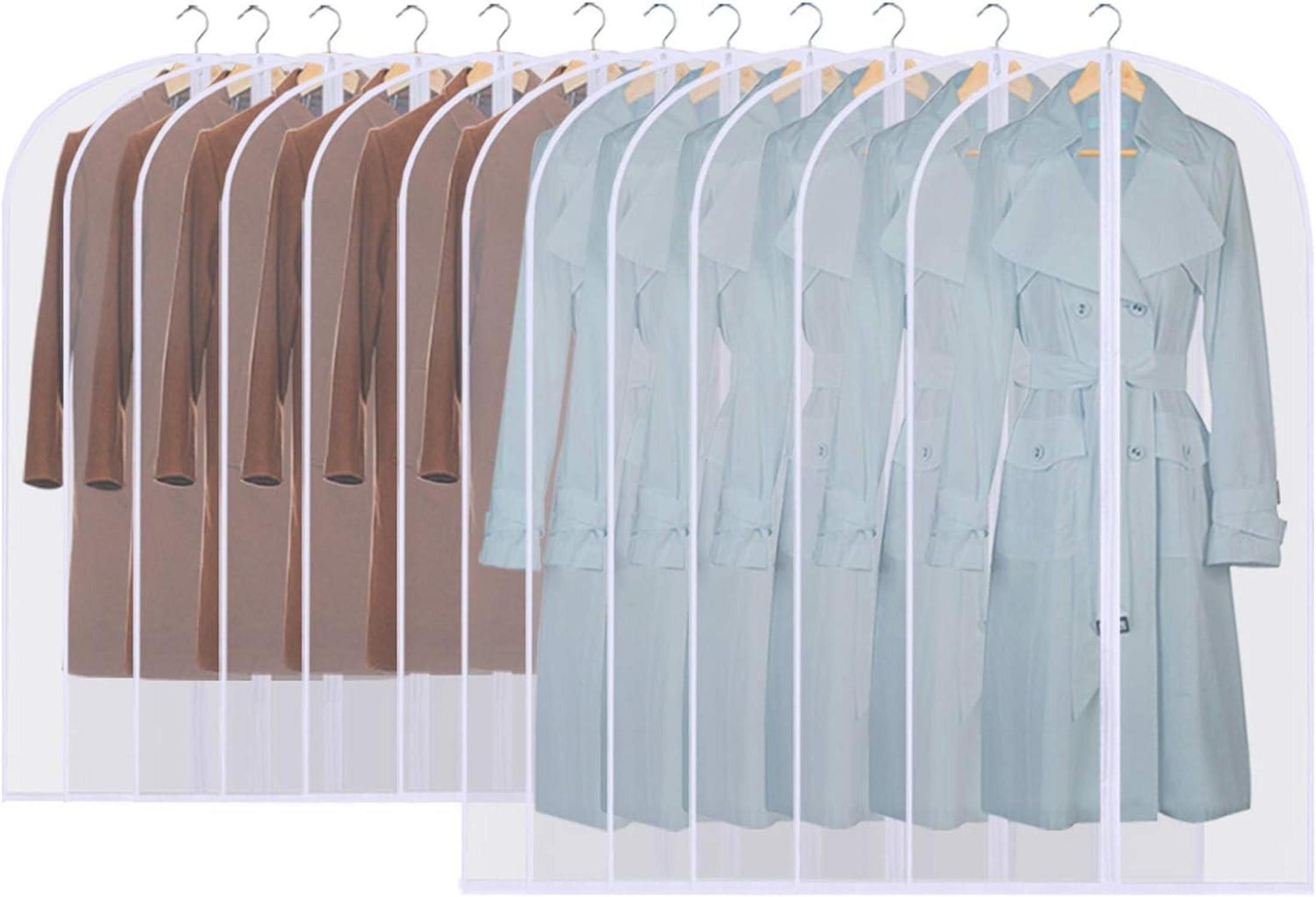 Küchenorganizer-Set Kleidersack 12 Stück Anzug 60 x 120/100cm Transparent Wasserdicht