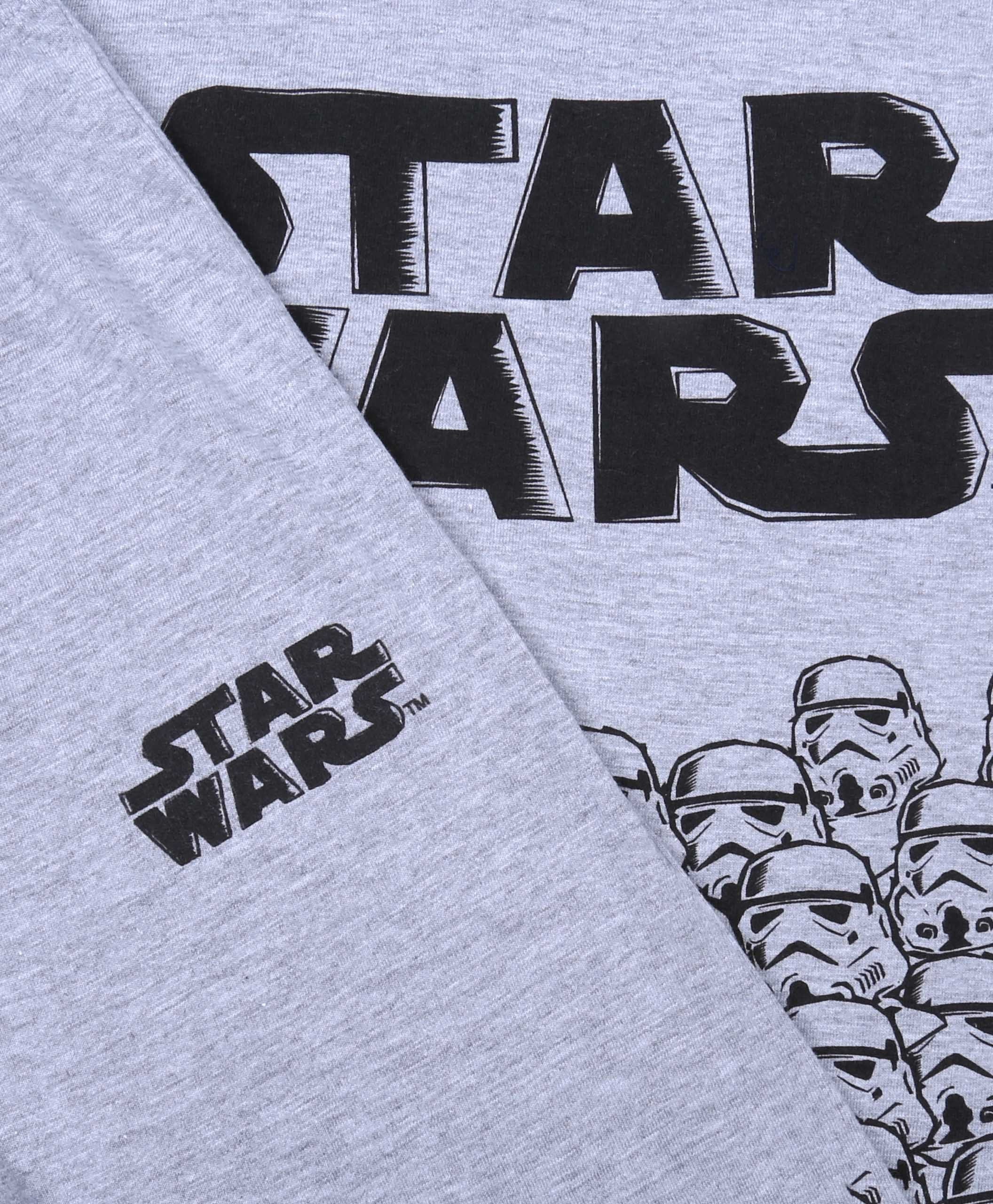 Star Wars Pyjama Grau-schwarzes Jungen-Pyjama Star Wars Disney 5 Jahre