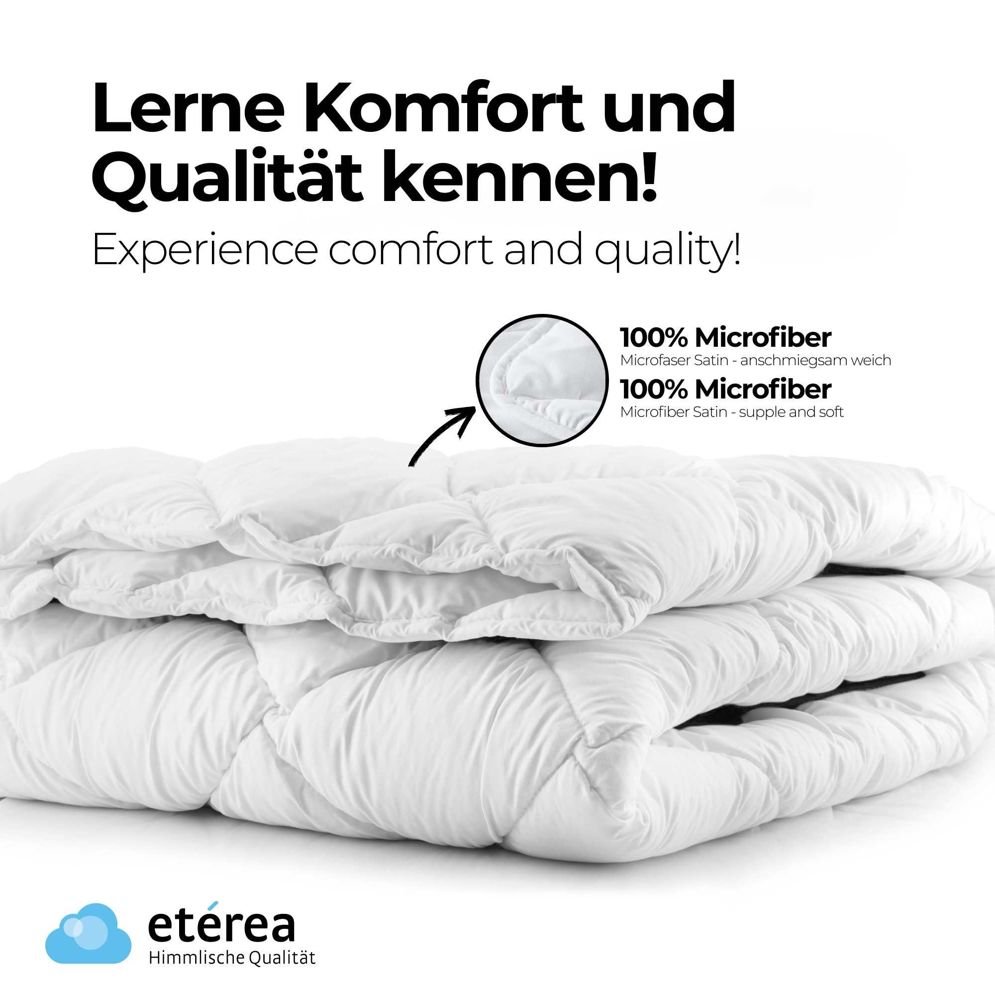 etérea Himmlische Qualität Microfaserbettdecke etérea Microfaser Steppdecke Frieda, Füllung: 100% Hohlfaser