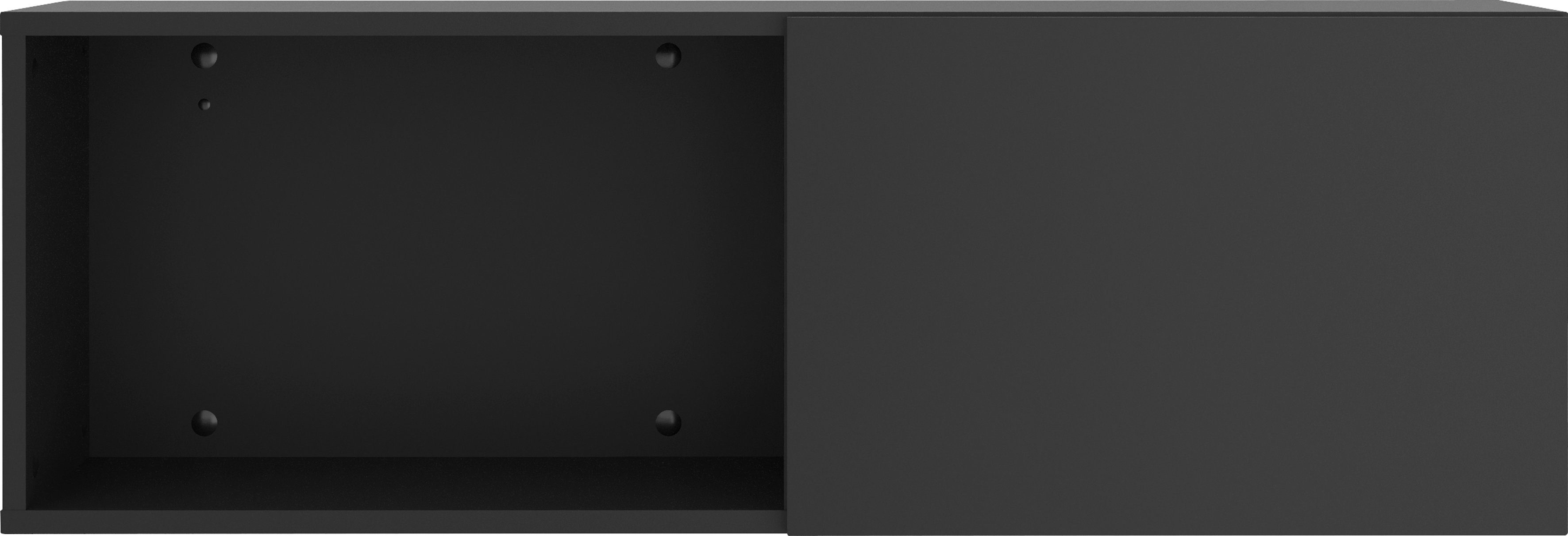 FMD Garderobe Dark, Garderobenregal mit Kleiderstange, Breite ca. 99 cm