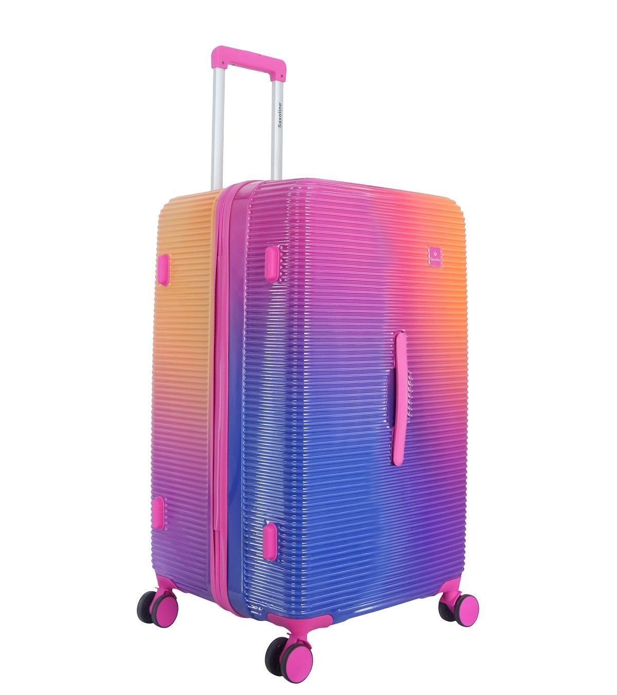 Saxoline® Kofferset Twist Trunk ABS/PC Spinner Koffer Set Gr. M/L, 4 Rollen, (2 tlg), mit TSA-Zahlenschloss