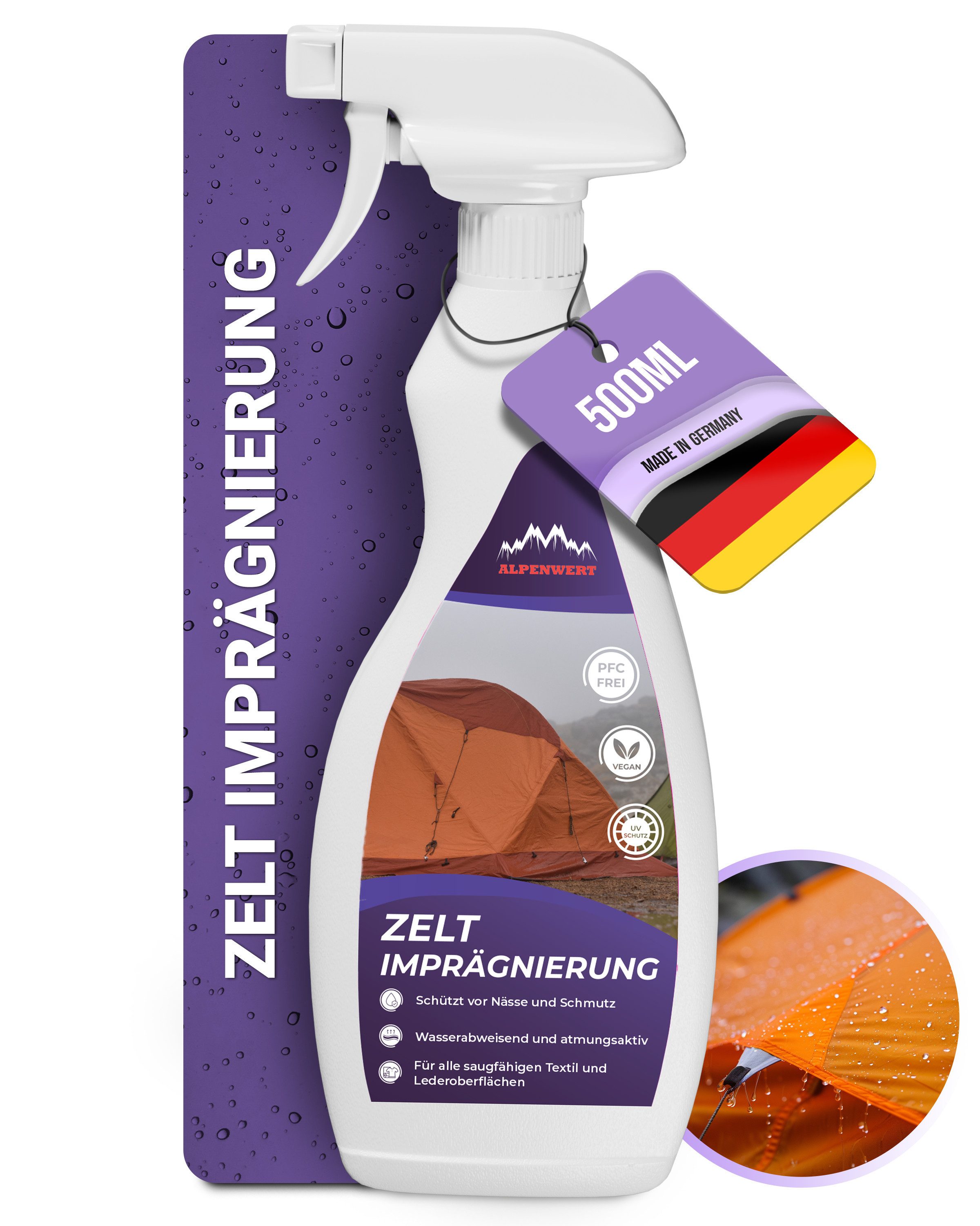 Alpenwert Imprägniermittel Imprägnierung Imprägnierung für Zelte