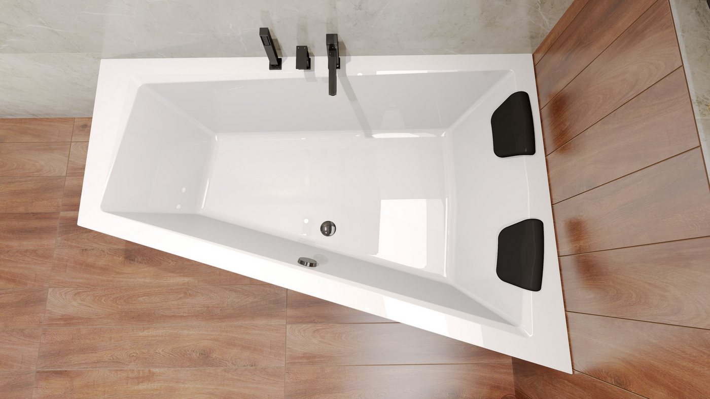 Thumbnail - KOLMAN Badewanne Rechteck INTIMAS 150x85 Rechts + Bambus Ablage