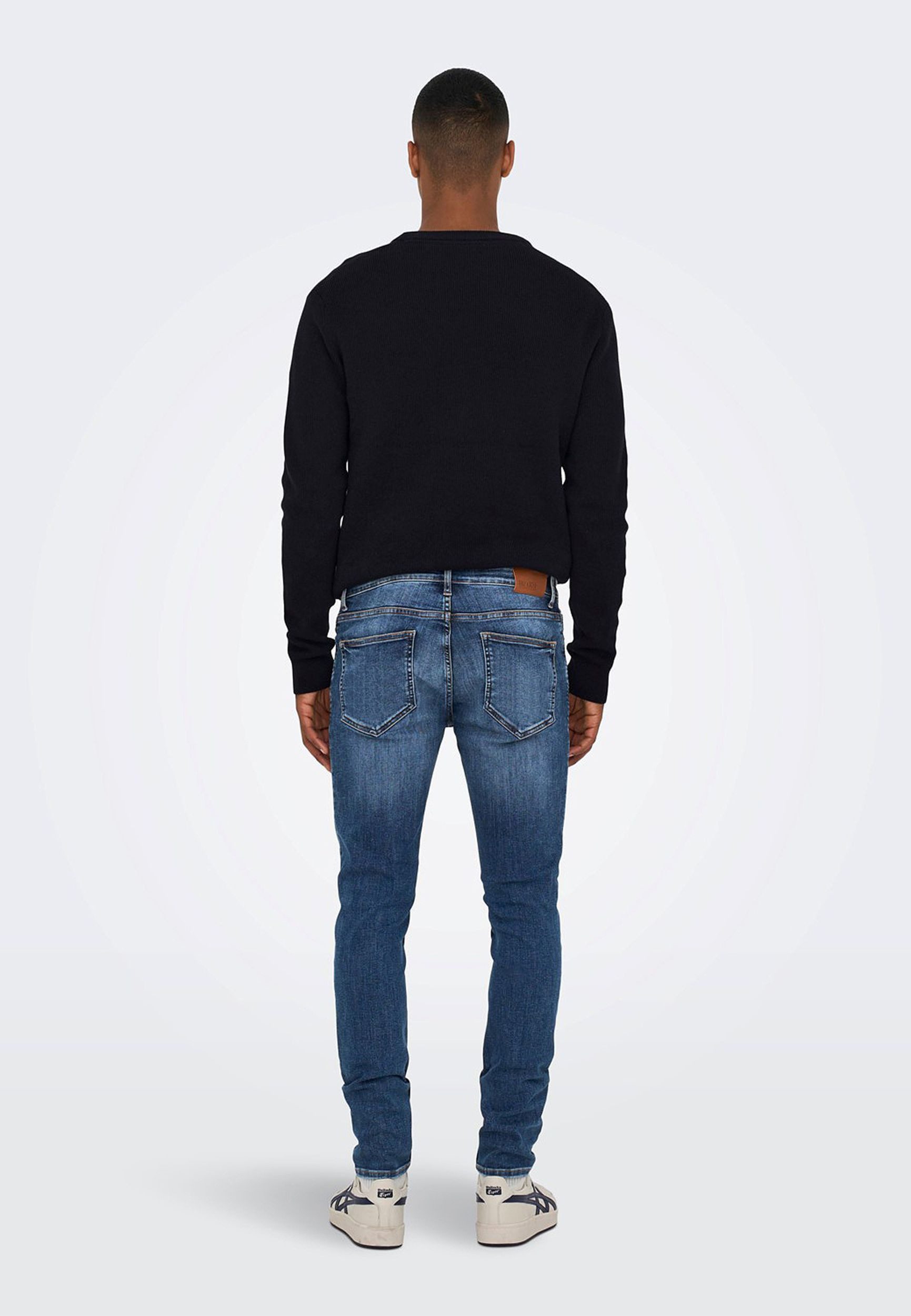 Only & Sons Herren Jeans ONSWARP SKINNY BLUE 3229 - Skinny Fit - Blau - Blu günstig online kaufen