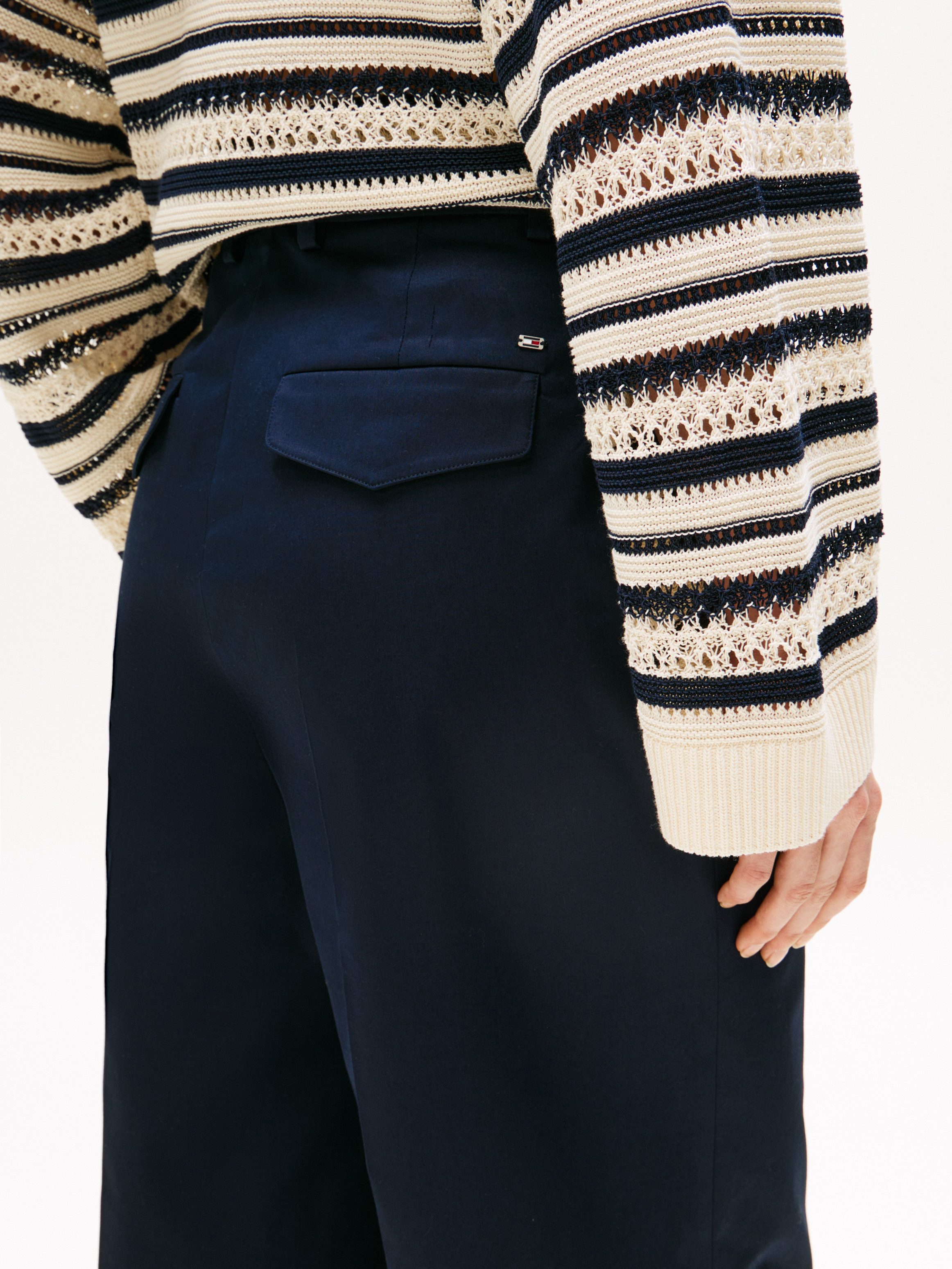 Tommy Hilfiger Chinohose COTTON WIDE LEG ANKLE CHINO PANT günstig online kaufen