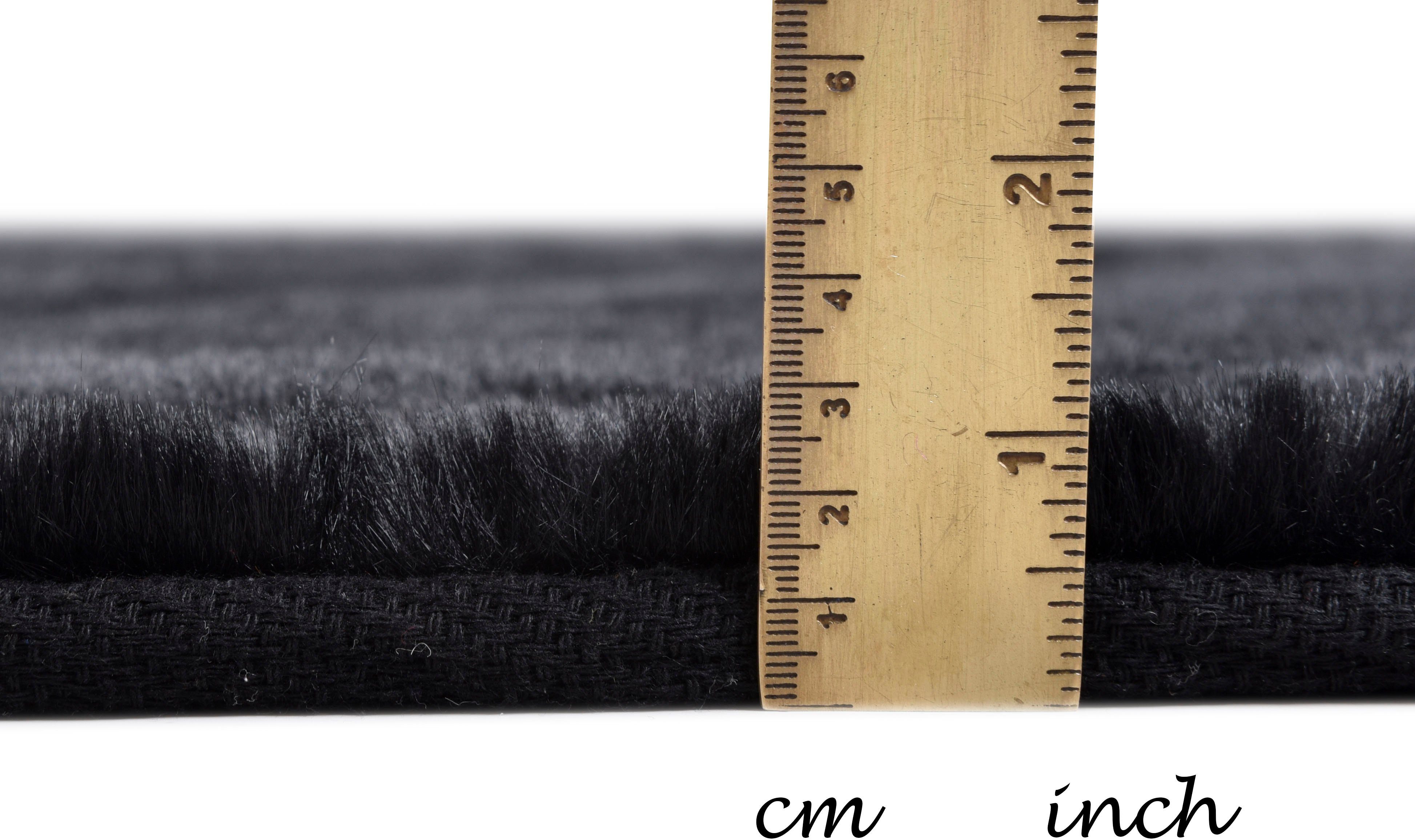 Gino Falcone Fellteppich Kuschelteppich Chiara, sternförmig, Höhe: 30 mm, Kunstfell, Kaninchenfell-Haptik, besonders weicher Langflor – Bild 3 von 4
