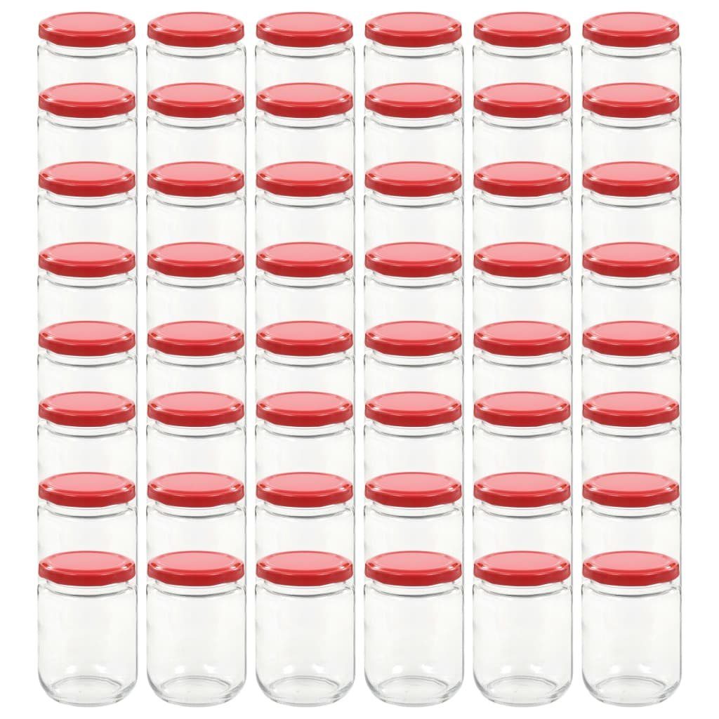 Marmeladengläser vidaXL Rotem 230 mit Stk. 48 ml Einmachglas Deckel