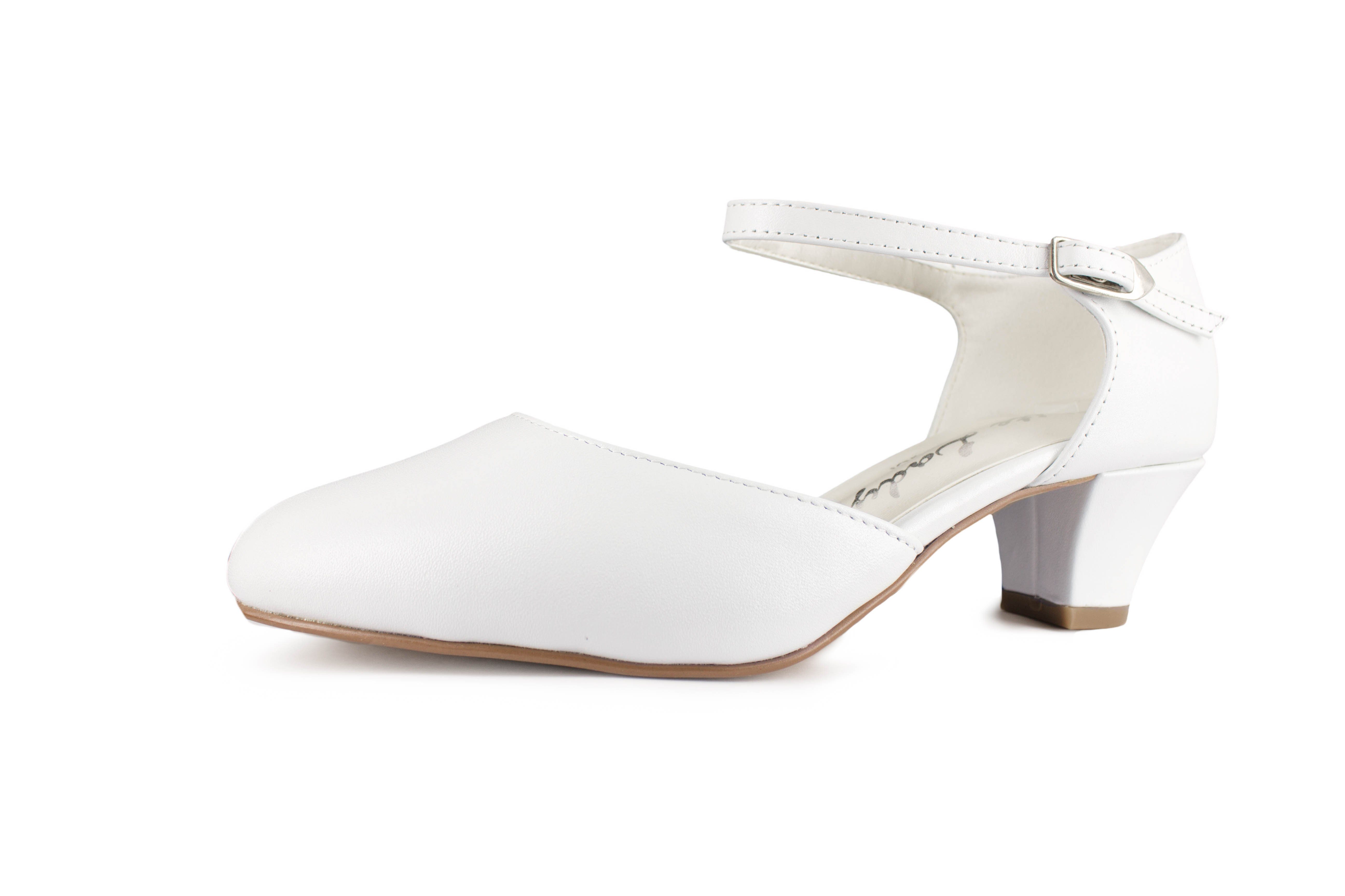 White Lady 850 weite Leder Brautschuhe Босоножки