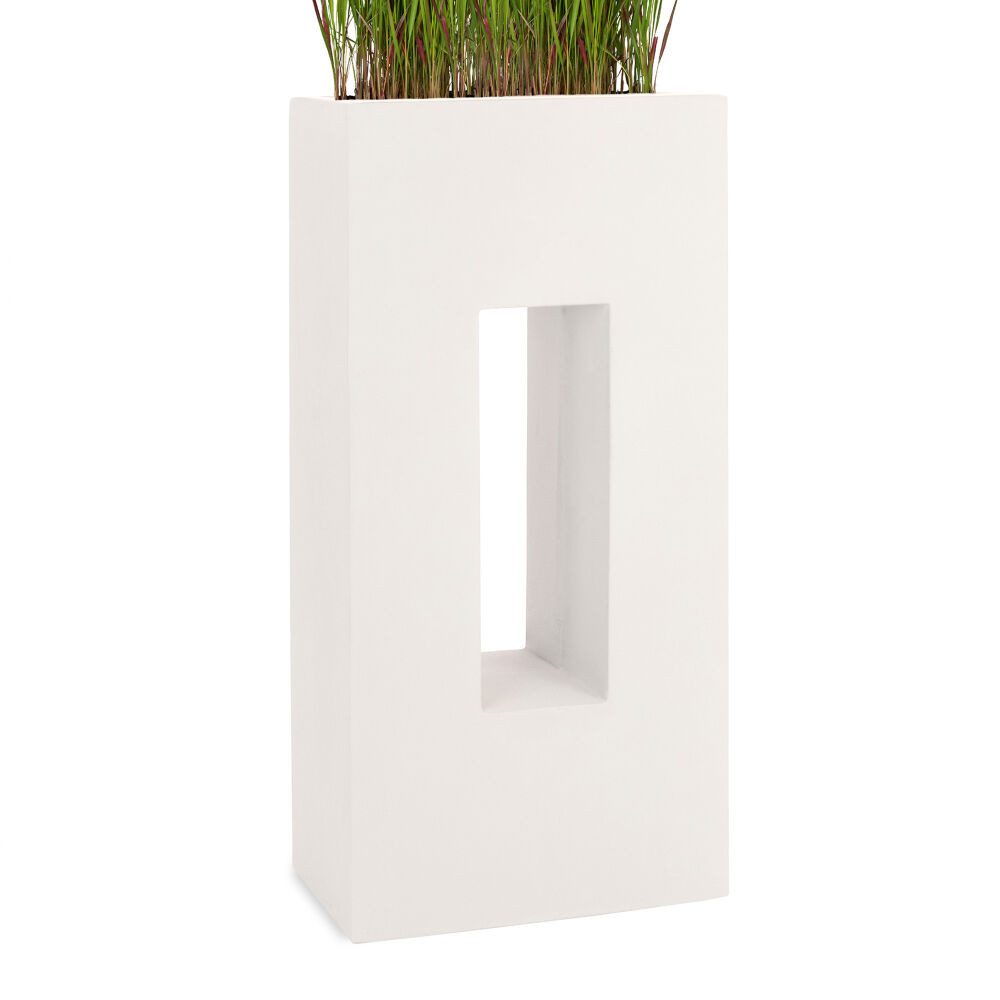 Pflanzwerk® Hochbeet Pflanzkübel VISTA - (Sand) - 92cm x 45cm x 27cm, Fiberglas - Handgefertigt - Rechteckig - Frostbeständig