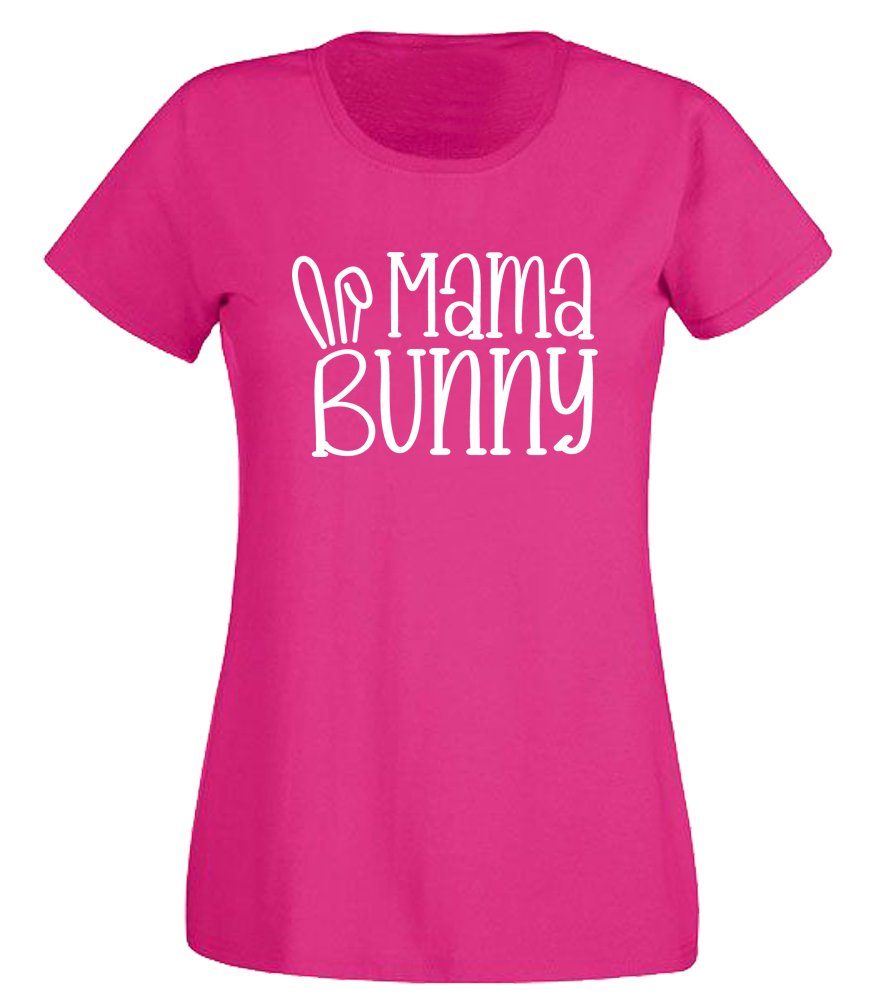 T-Shirt Damen T-Shirt - Mama Bunny