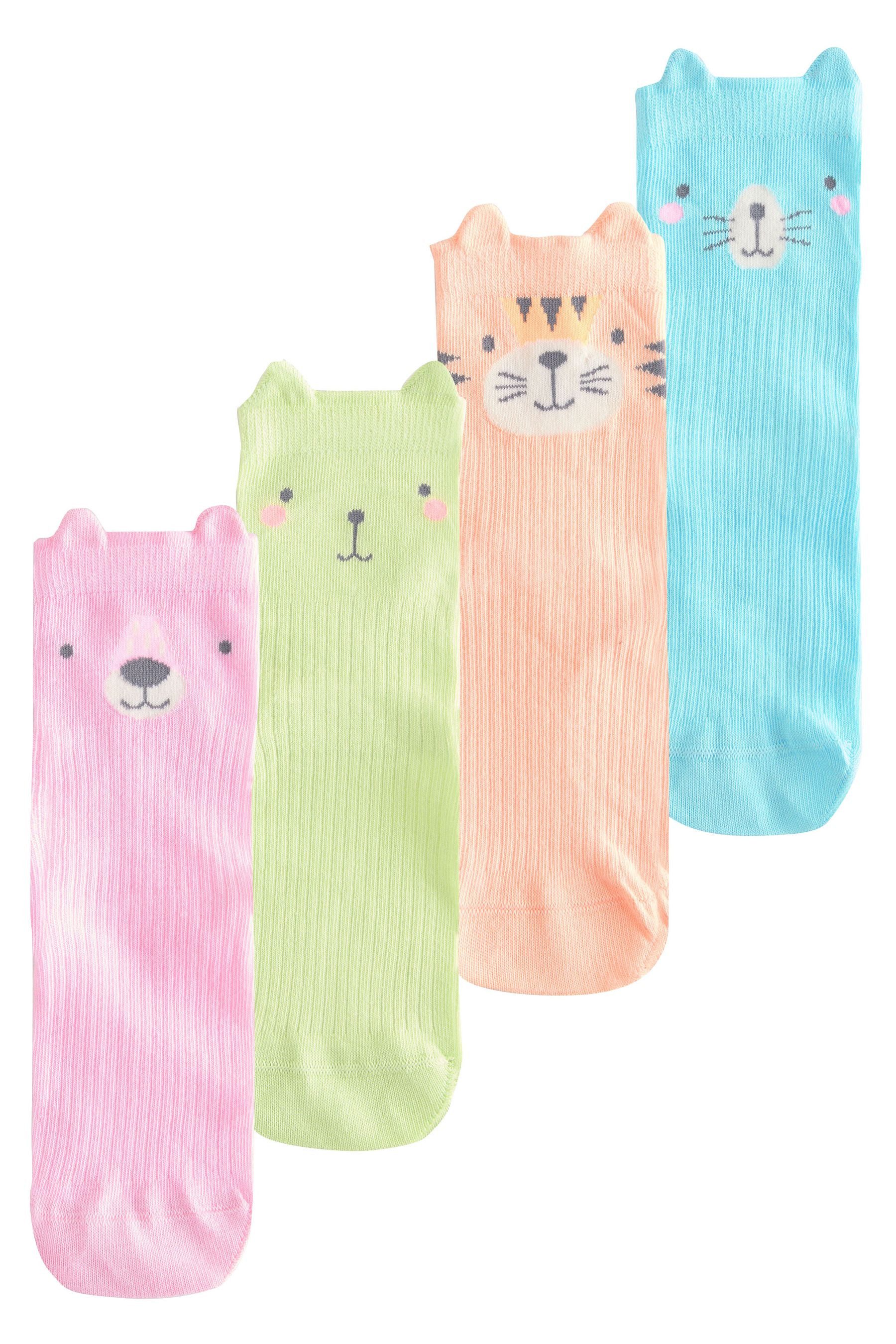 Kurzsocken Kurze Motiv-Socken mit mit Baumwolle, 4 Stk.