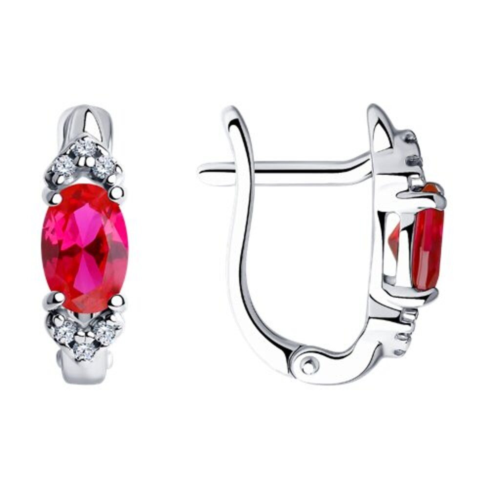 Secretforyou Creolen-Set Creolen Ohrringe 925 Silber Korund Zirkon Echtschmuck, 925 Sterling Silber