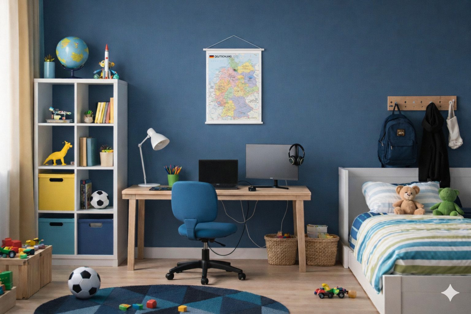 STIEFEL Poster Deutschland politisch mit Metallbeleistung, 42 x 58 cm