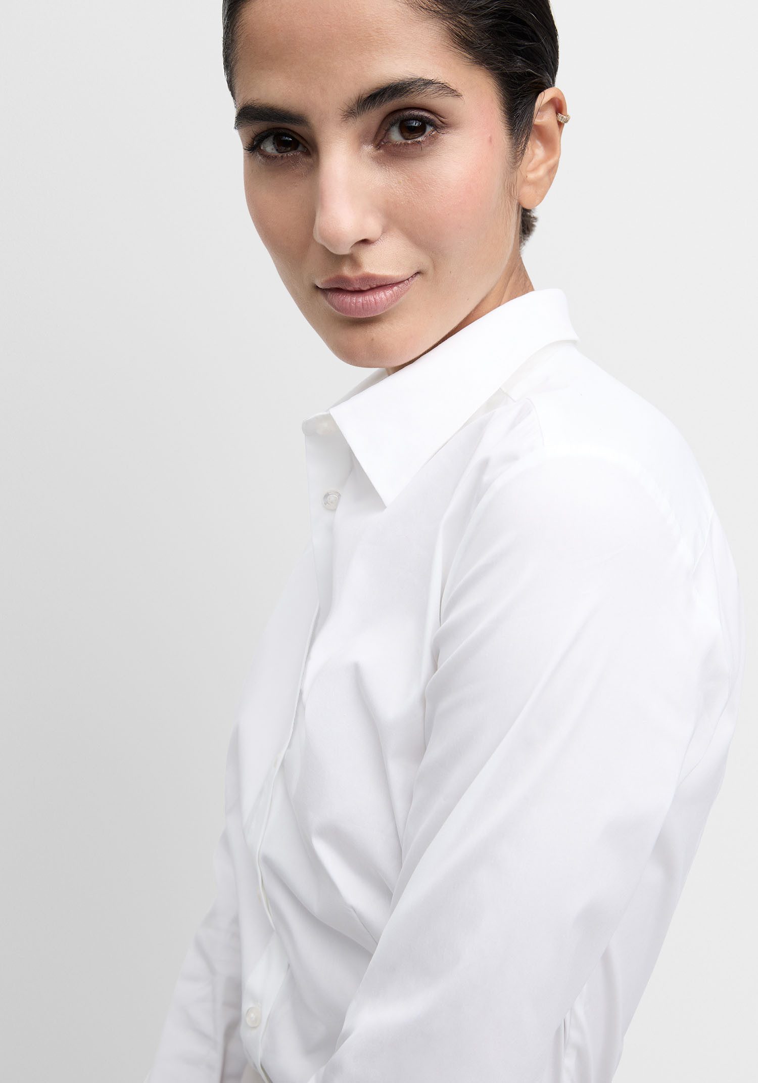 Cinque Hemdbluse CIBRAVO Mit Markenlabelplättchen am Saum – Bild 3 von 4