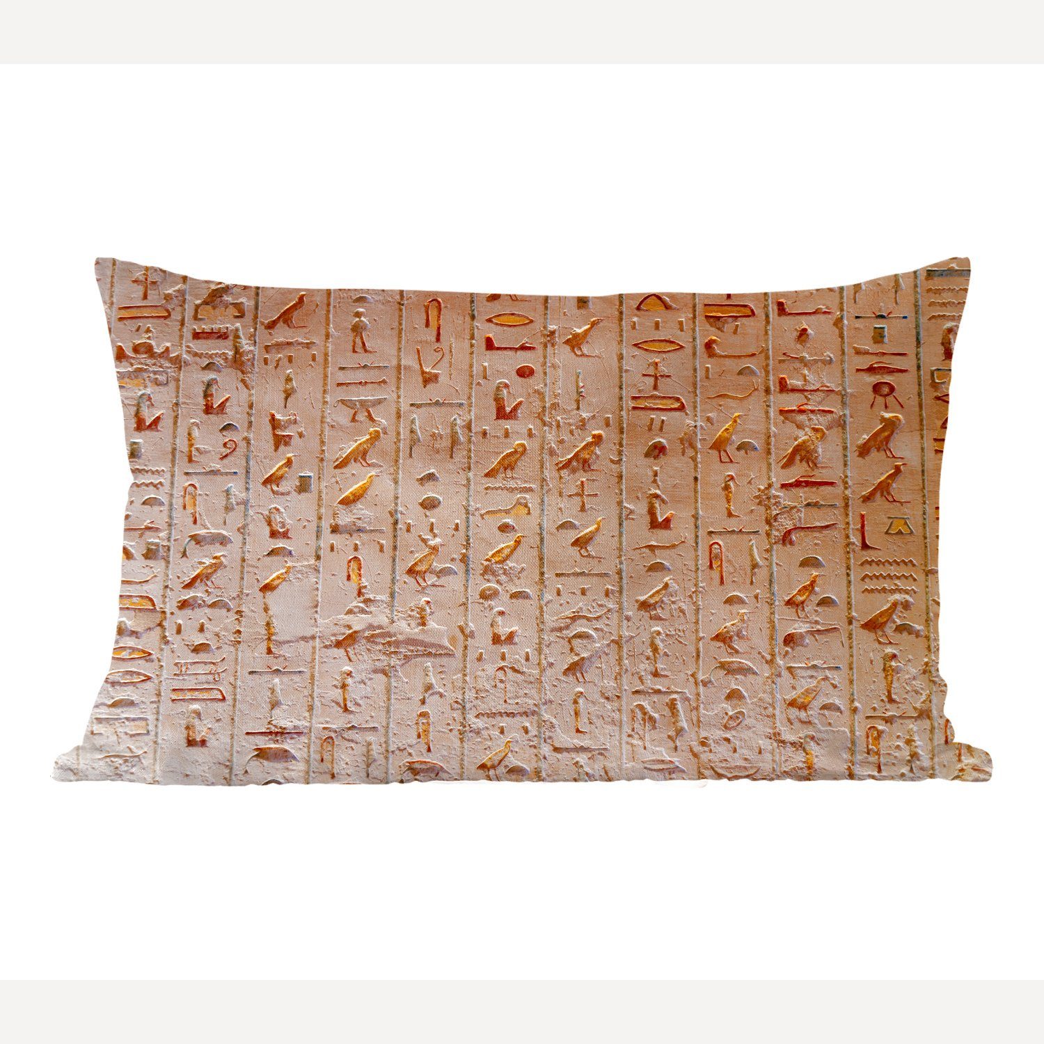 MuchoWow Dekokissen Hieroglyphen in Ägypten, Wohzimmer Dekoration, Zierkissen, Dekokissen mit Füllung, Schlafzimmer