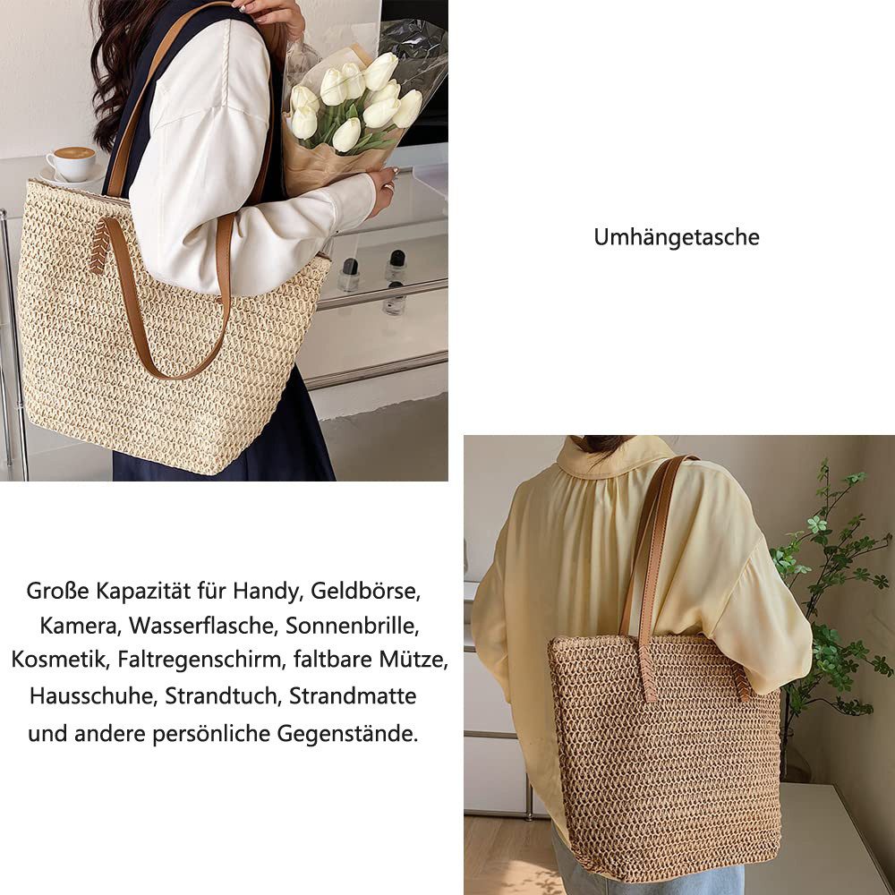 Coonoor Strandtasche mit reißverschluss, Große Strandtasche günstig online kaufen
