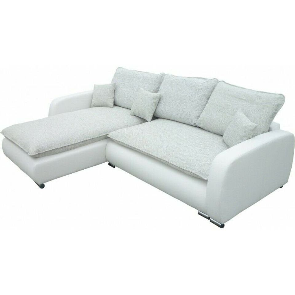 JVmoebel Sofa, Design Ecksofa Sofa Stoffe Bettfunktion Couch Polster Sitz Eck  Sofa