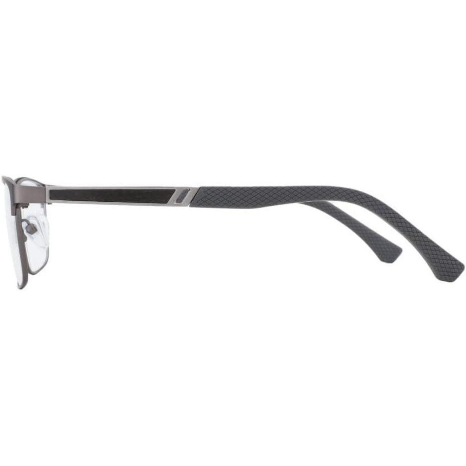 LuxusKollektion Lesebrille Lesebrille Blaulichtfilterbrille Herren Metallgestell Grau 0.0 x