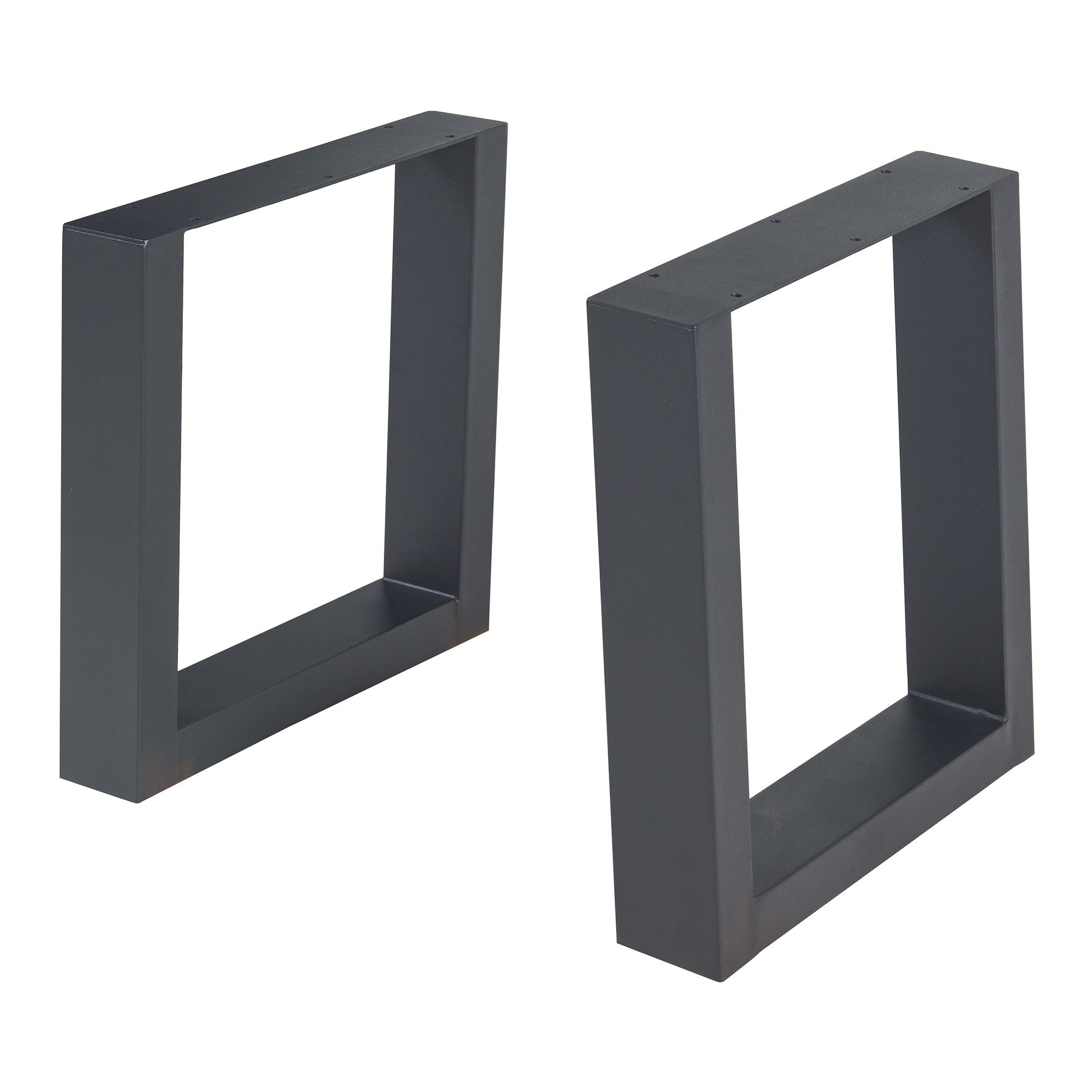 en.casa Tischgestell (2-St., 2er Set), »Lülsfeld« Stahl 40 x 43 cm Schwarz
