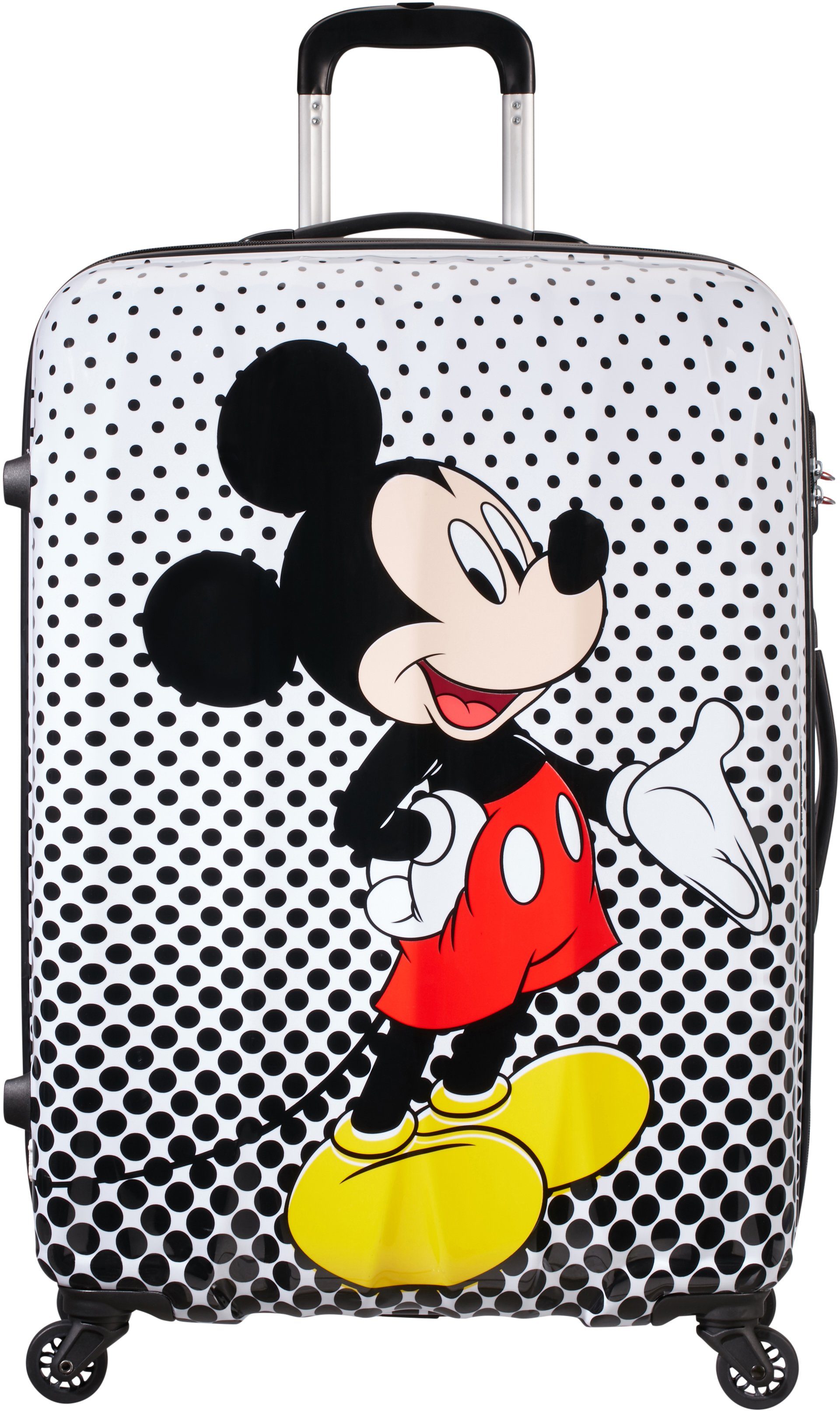 American Tourister® Hartschalen-Trolley Disney Legends, Mickey Dots, Polka Mouse 75 cm, 4 Rollen